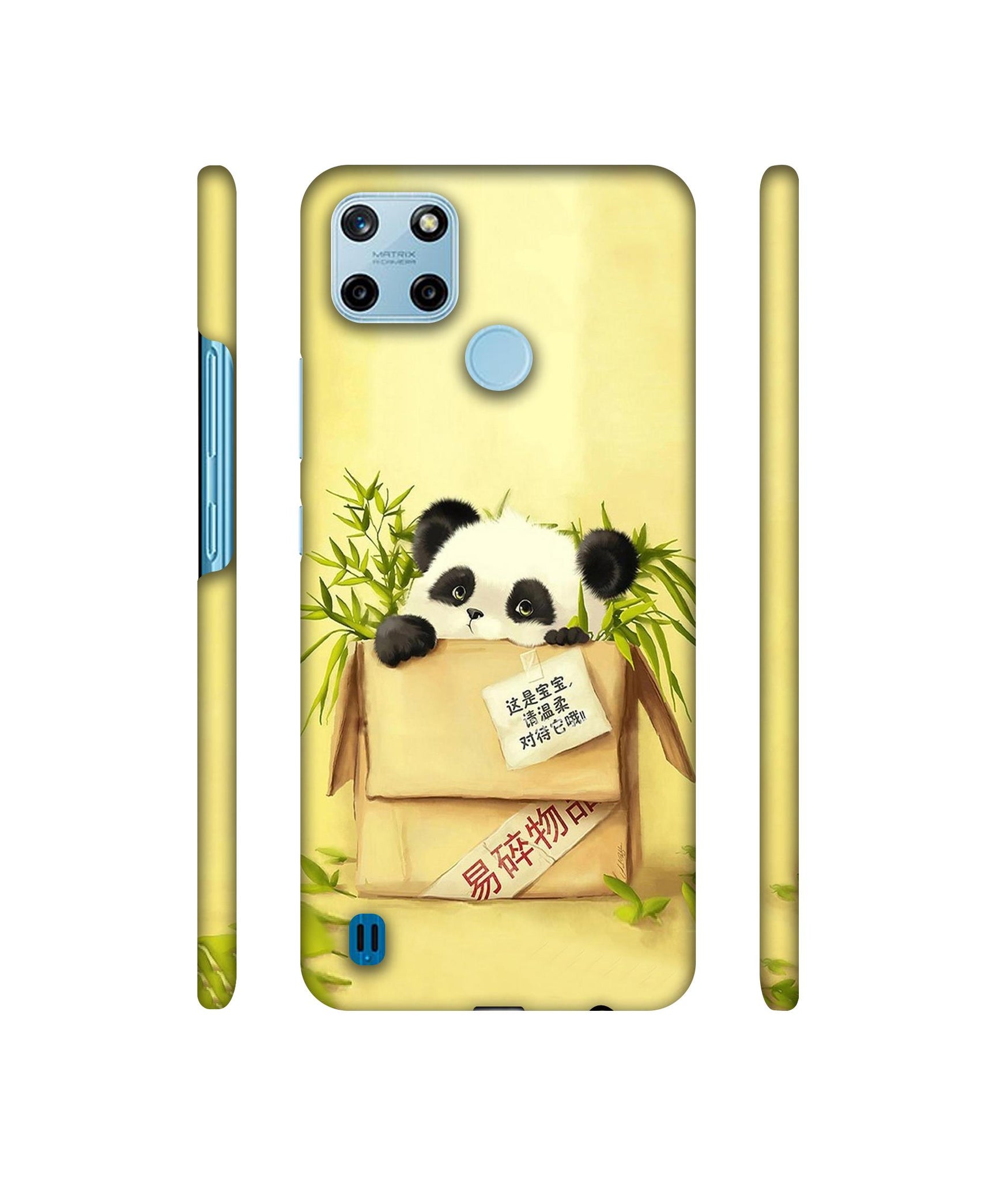Panda In Box Designer Hard Back Cover for Realme C25Y 4G