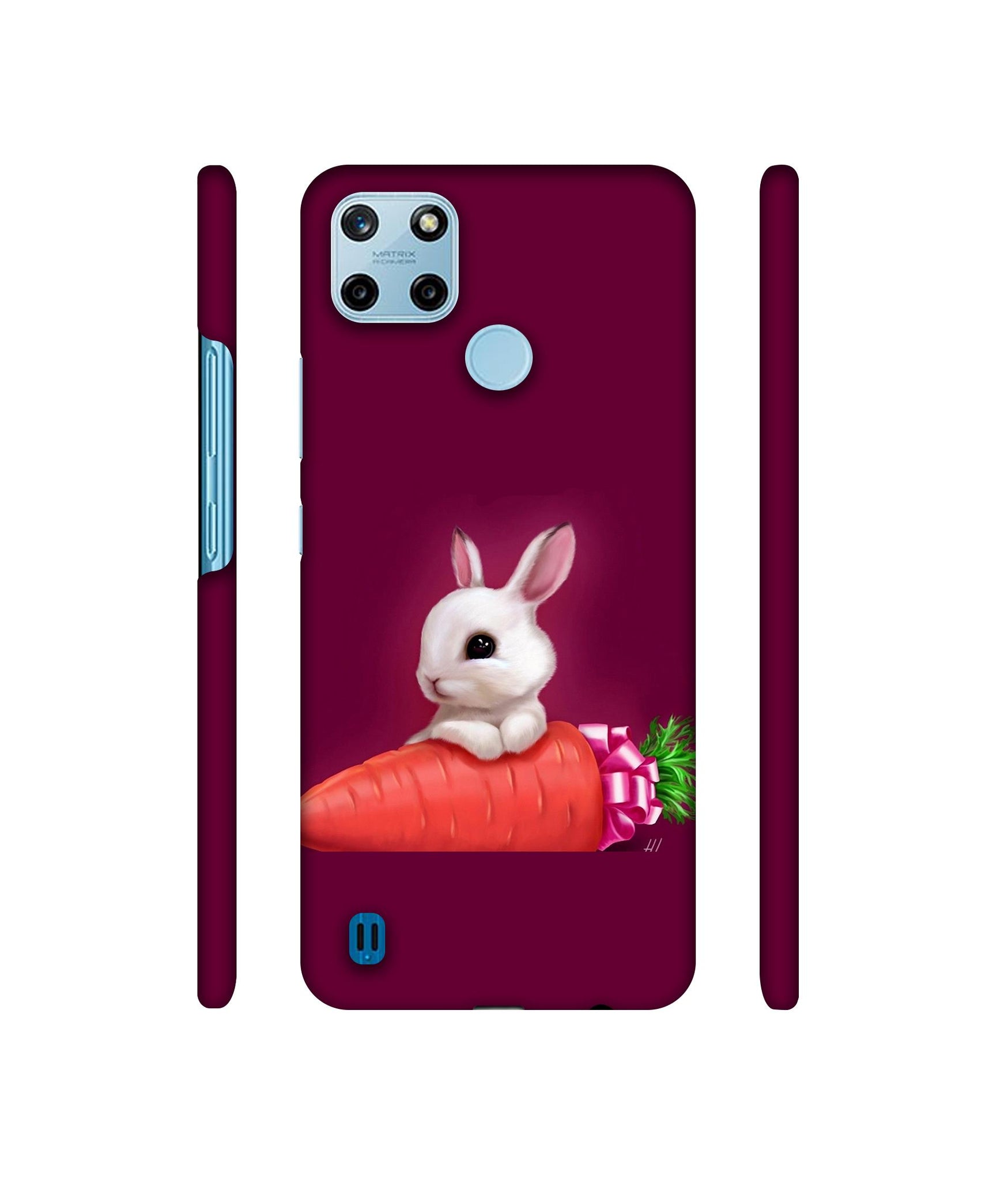 Bunny With Carrot Designer Hard Back Cover for Realme C25Y 4G