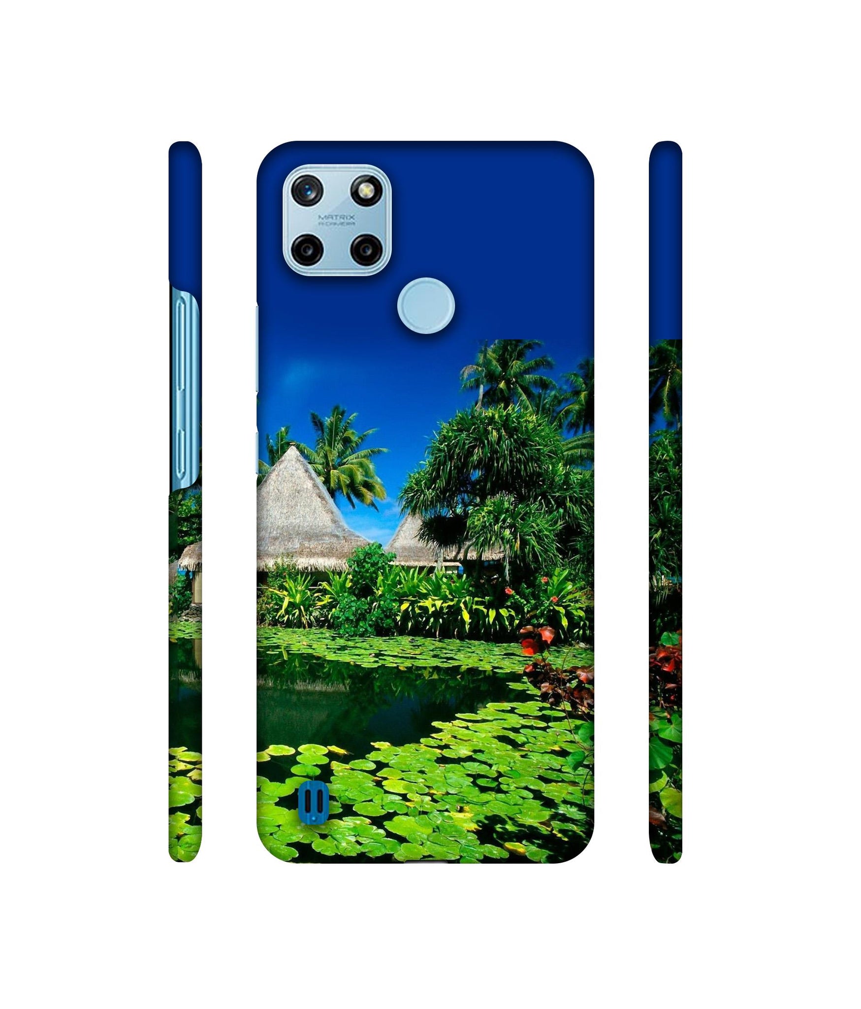 Tropics Water Designer Hard Back Cover for Realme C25Y 4G