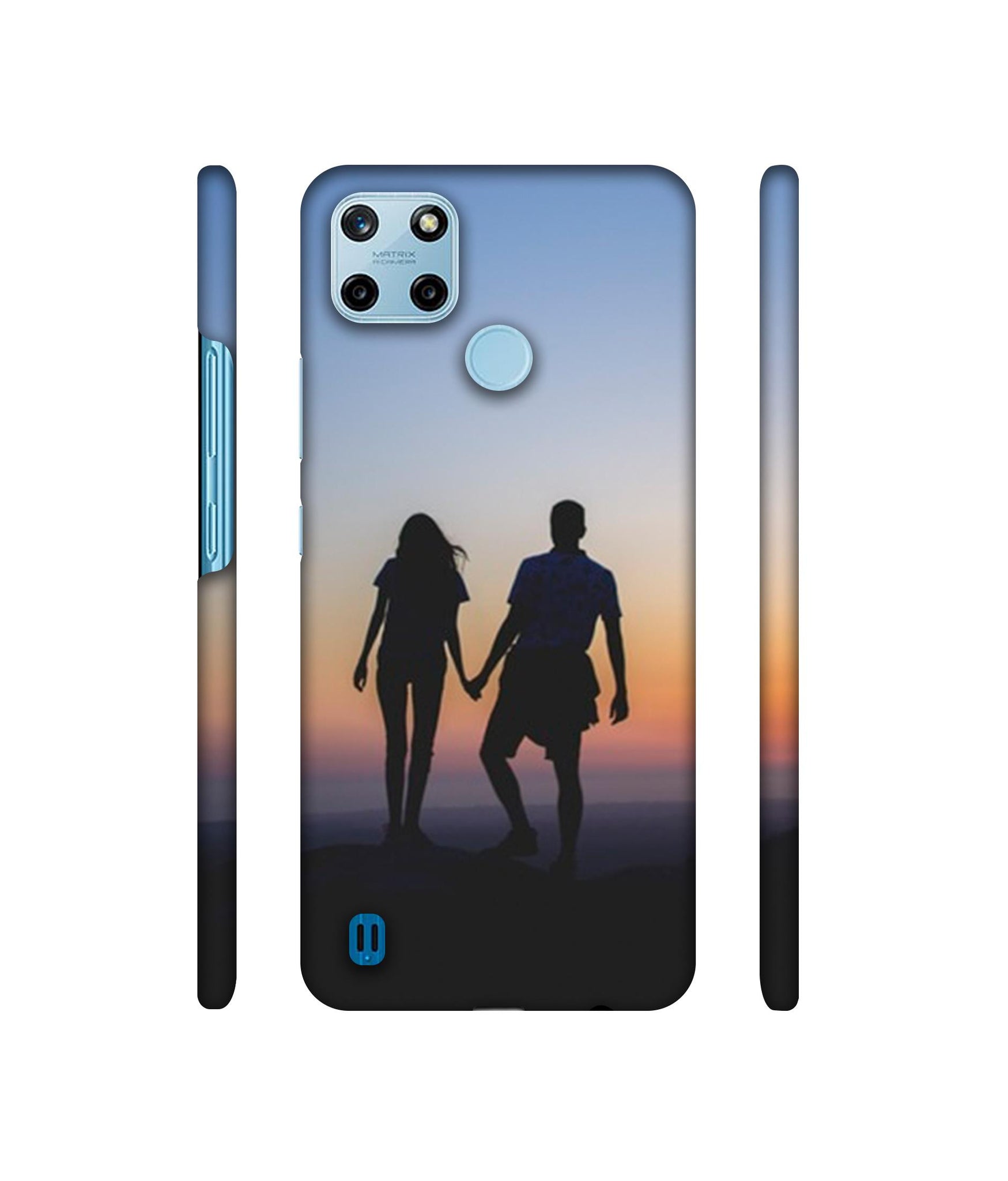 Couple On Beach Designer Hard Back Cover for Realme C25Y 4G