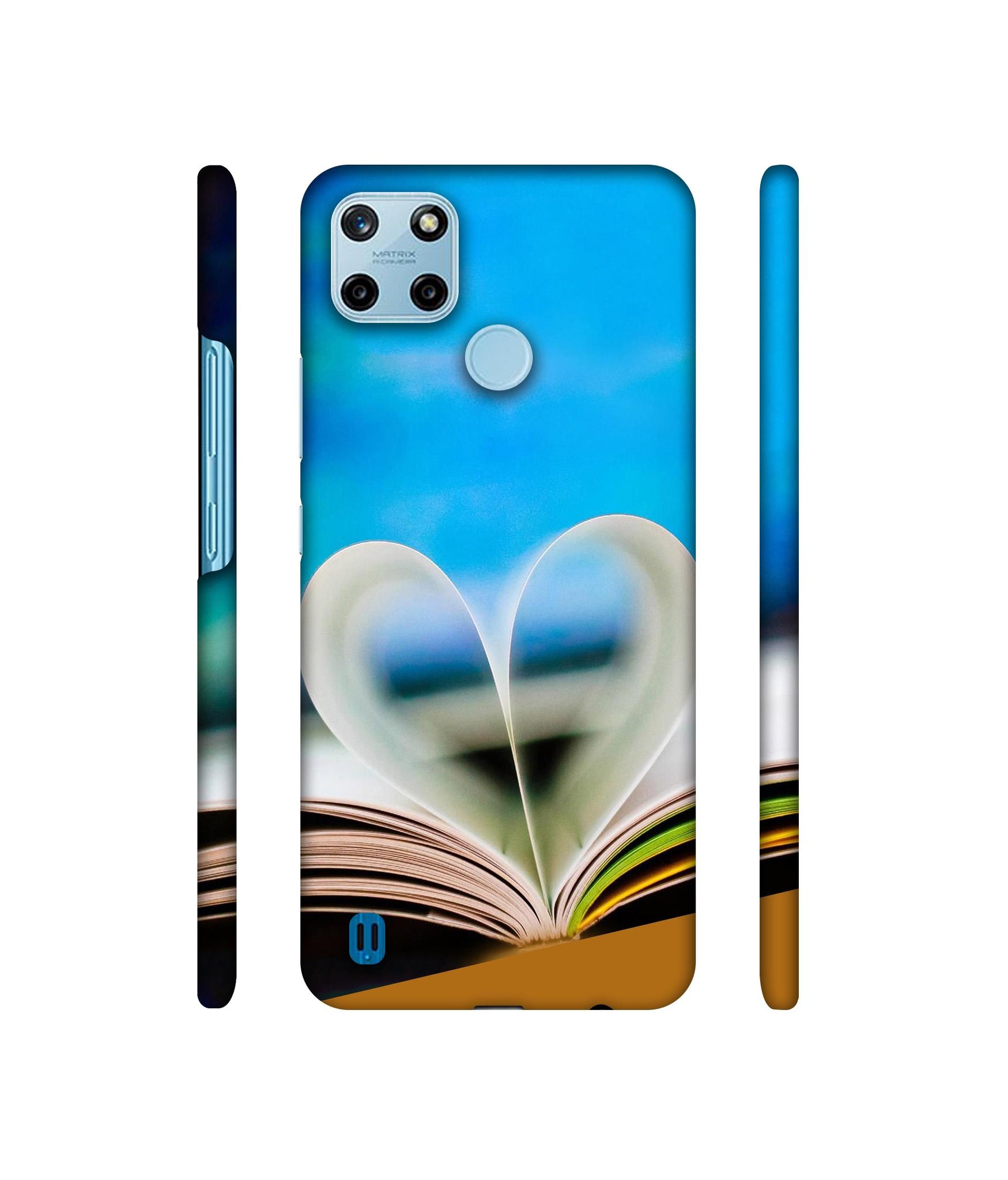 Love Book Designer Hard Back Cover for Realme C25Y 4G