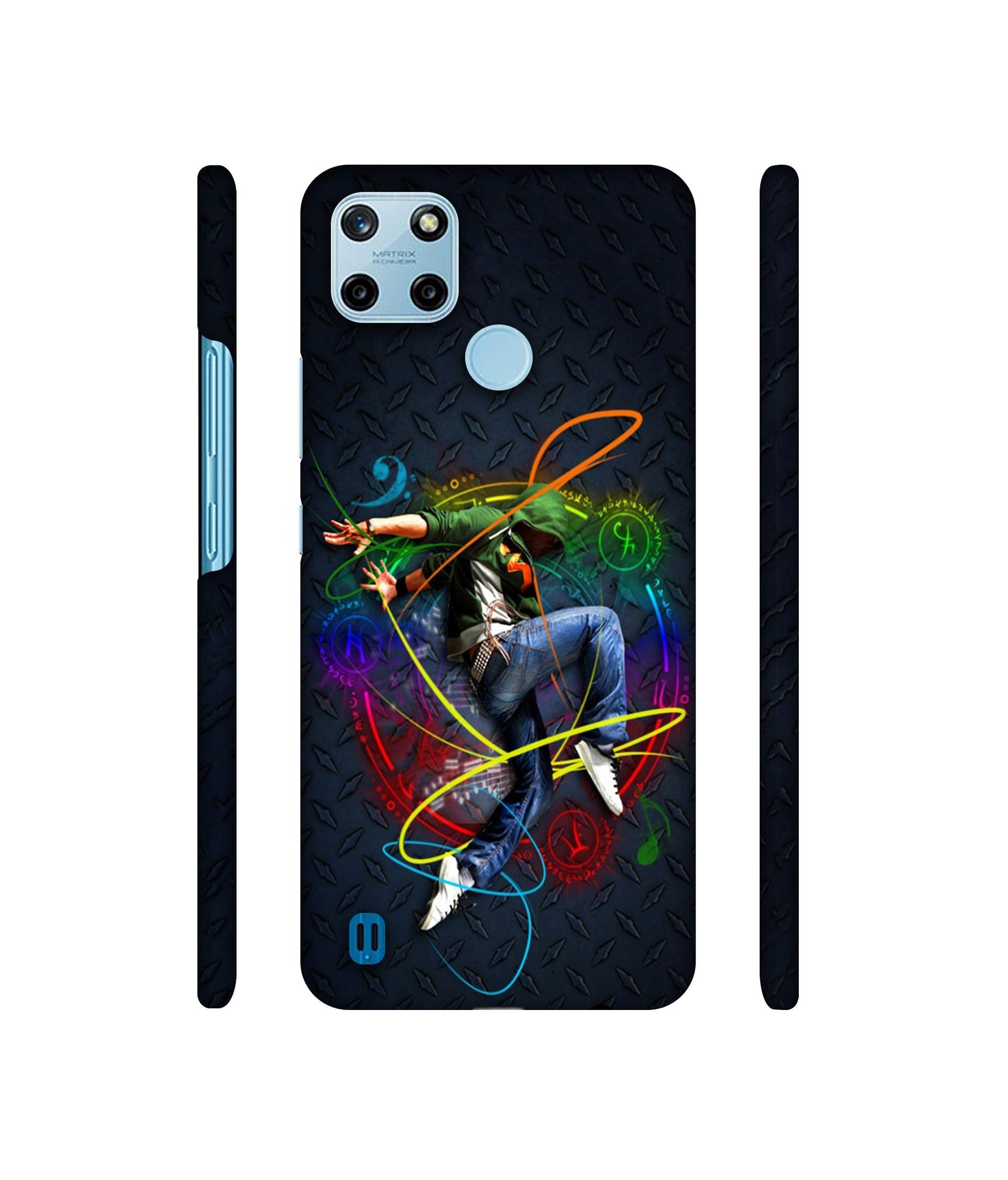 Boy With Music Designer Hard Back Cover for Realme C25Y 4G