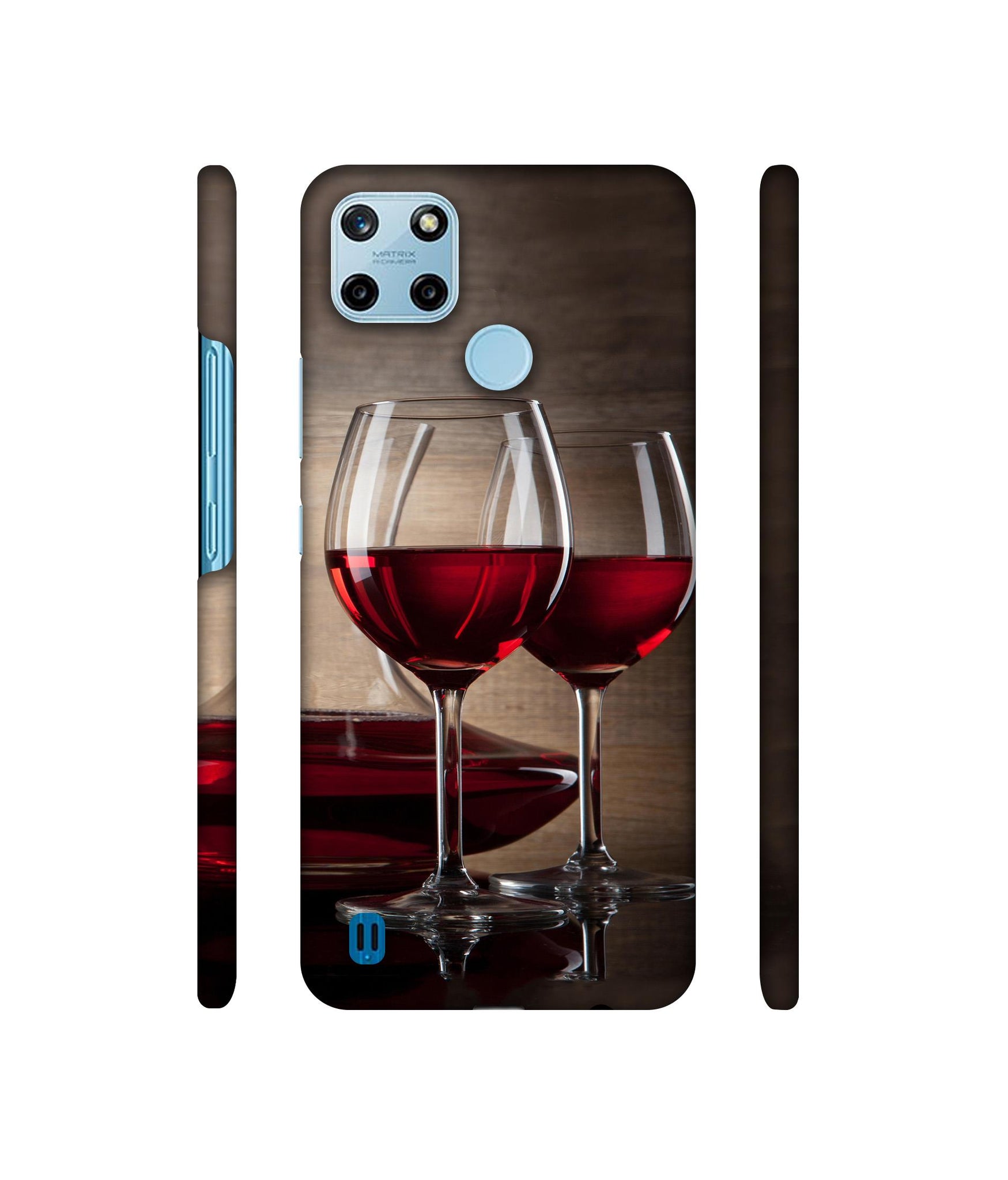 Wine Glass Designer Hard Back Cover for Realme C25Y 4G