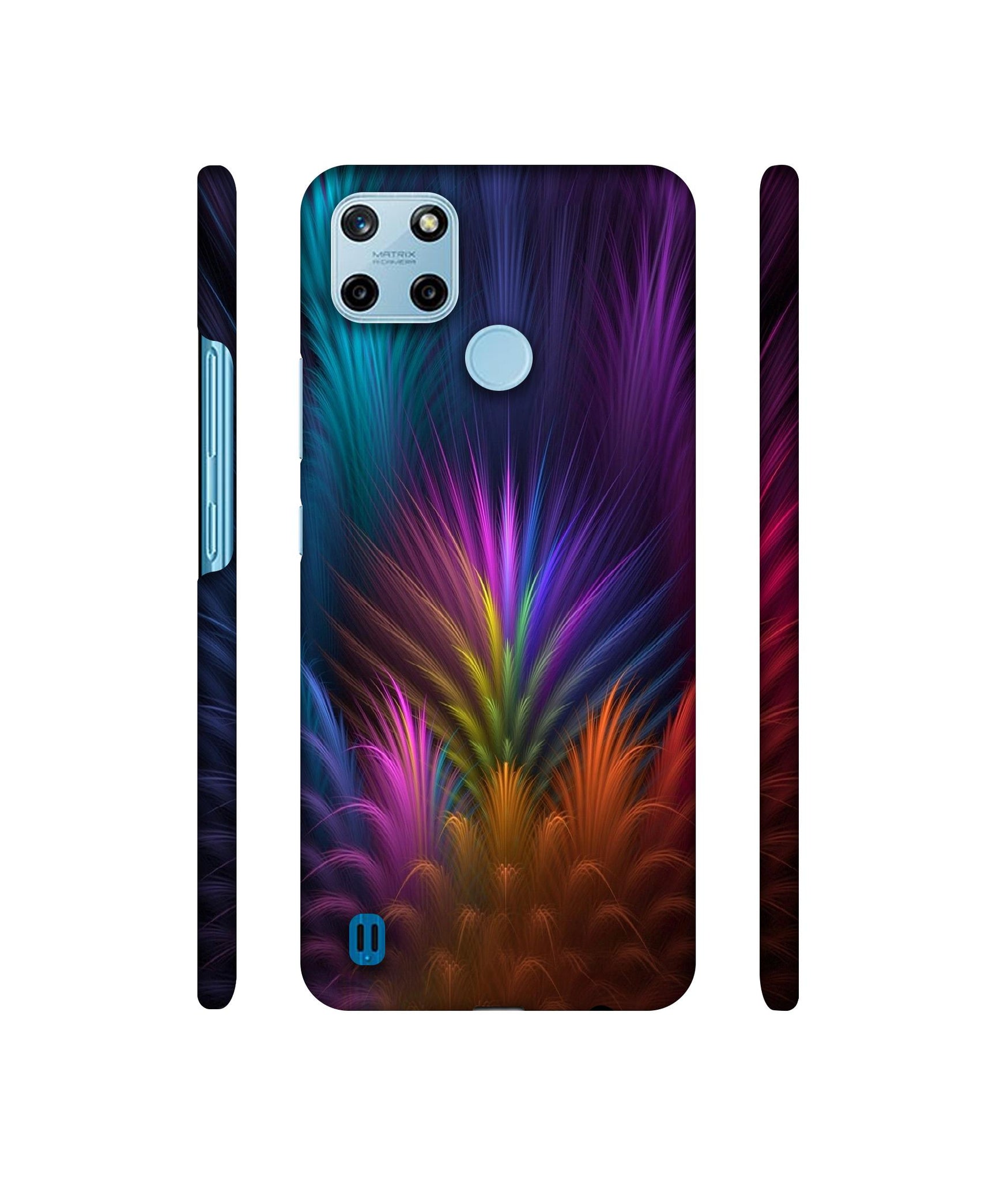 Multicoloured Designer Hard Back Cover for Realme C25Y 4G