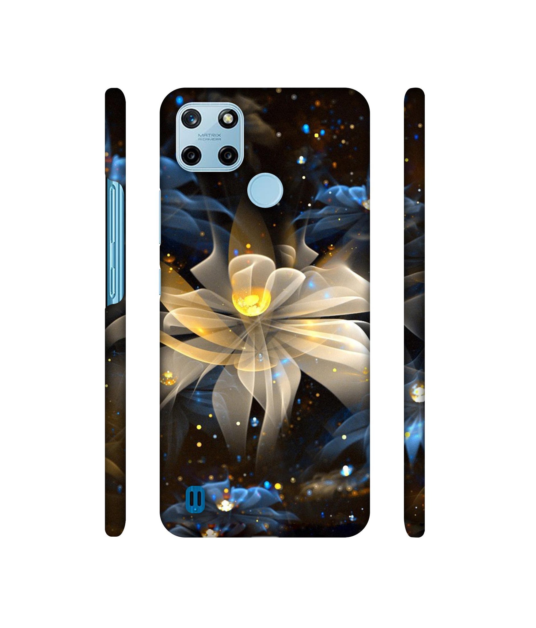 Art Flower Designer Hard Back Cover for Realme C25Y 4G