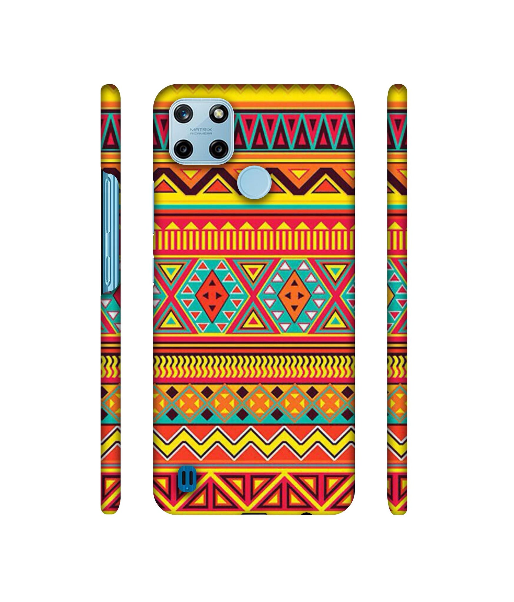 Artistic Rangoli Designer Hard Back Cover for Realme C25Y 4G