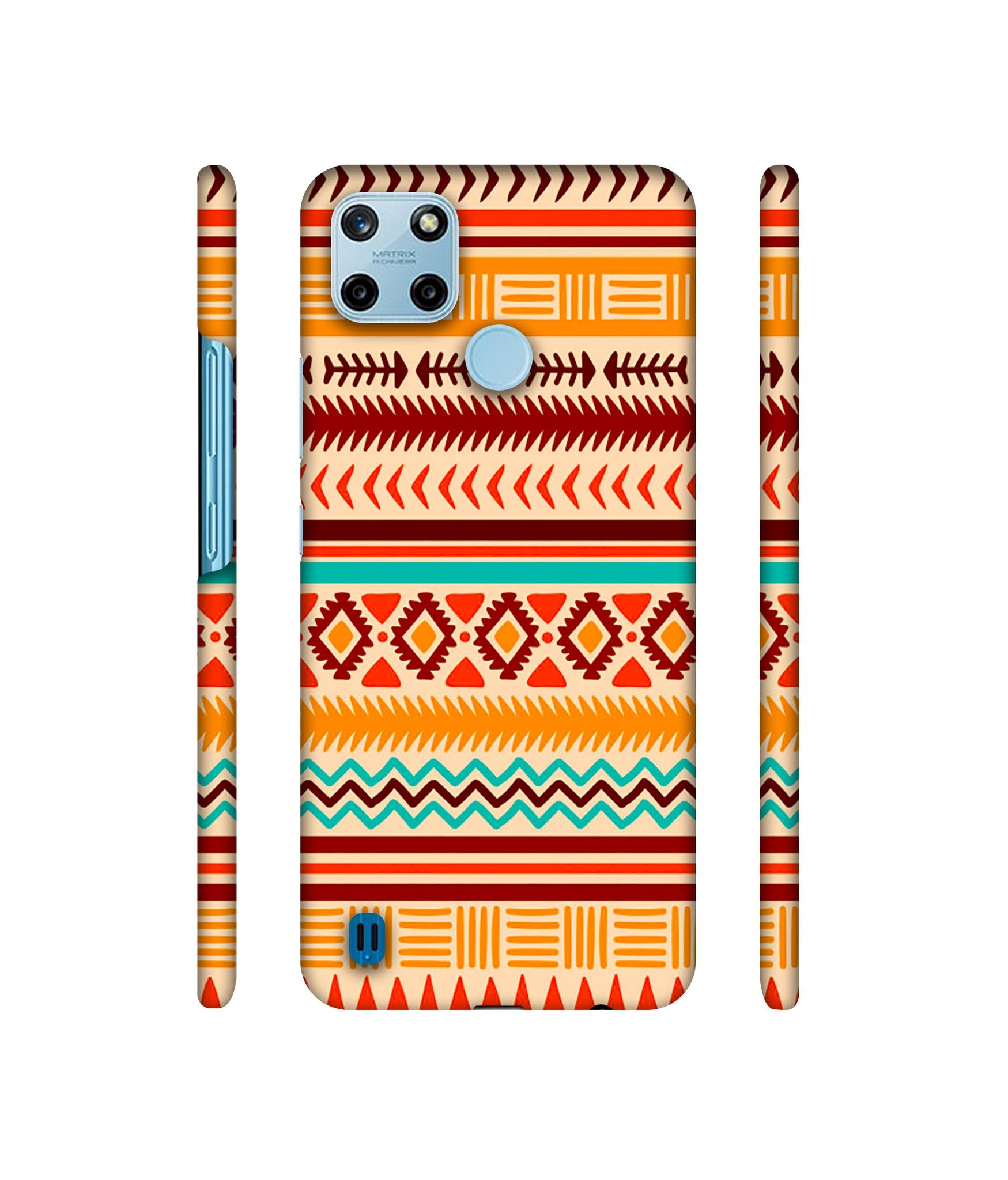 Marathi Rangoli Art Designer Hard Back Cover for Realme C25Y 4G