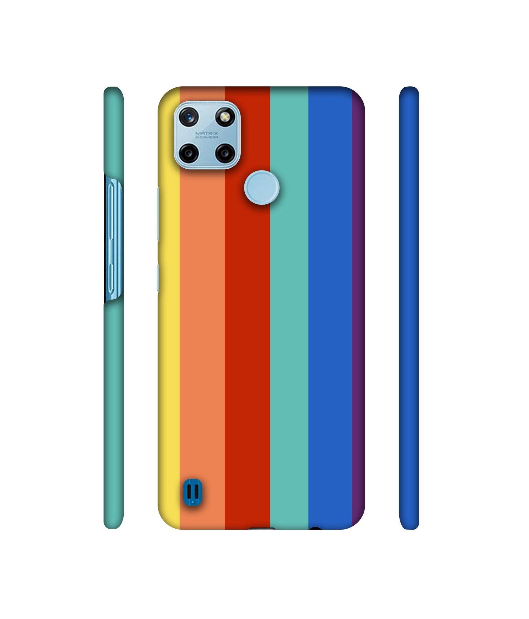 Rainbow Colors Designer Hard Back Cover for Realme C25Y 4G