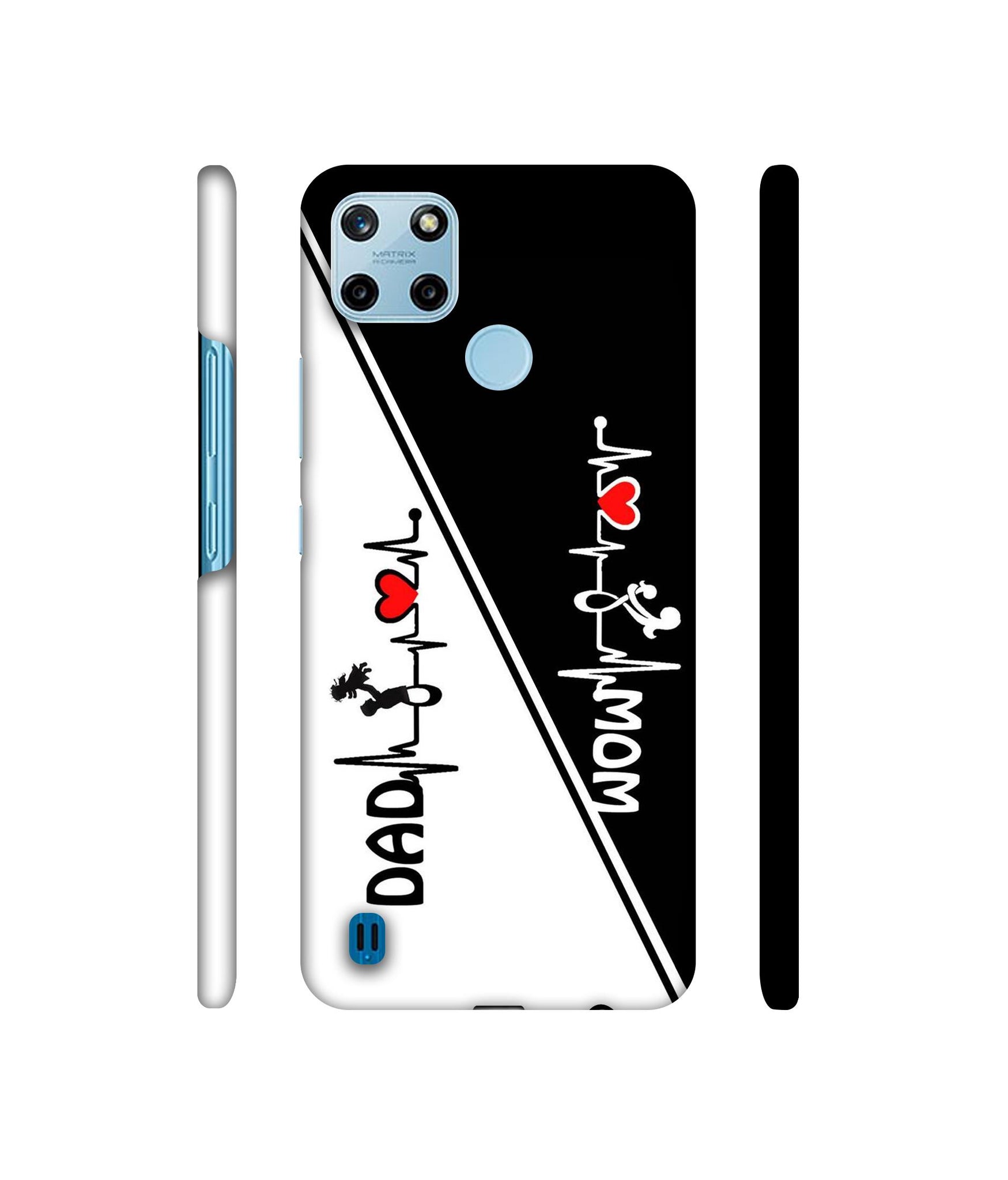 Mom and Dad Lover Designer Hard Back Cover for Realme C25Y 4G