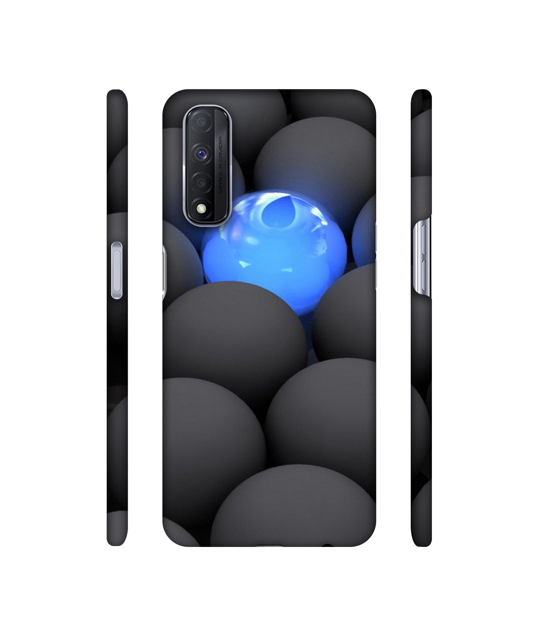 Balls Dark Neon Sight Surface Designer Hard Back Cover for Realme Narzo 30 4G