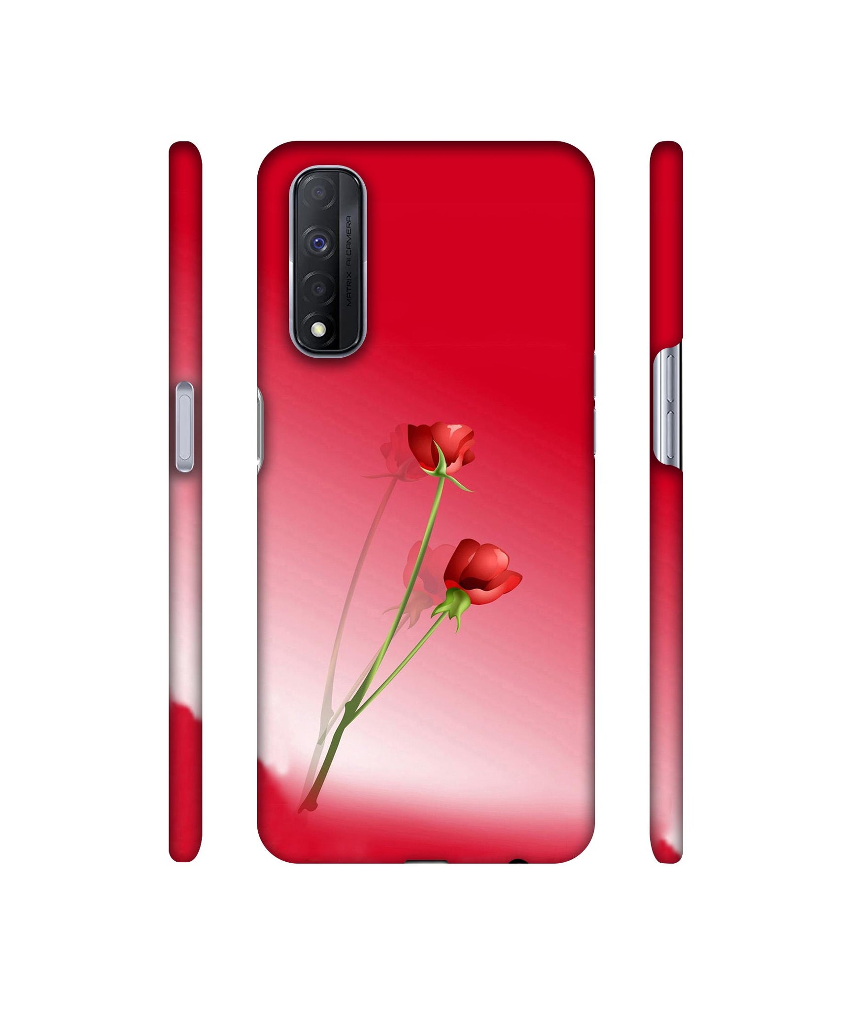 Red Roses Designer Hard Back Cover for Realme Narzo 30 4G