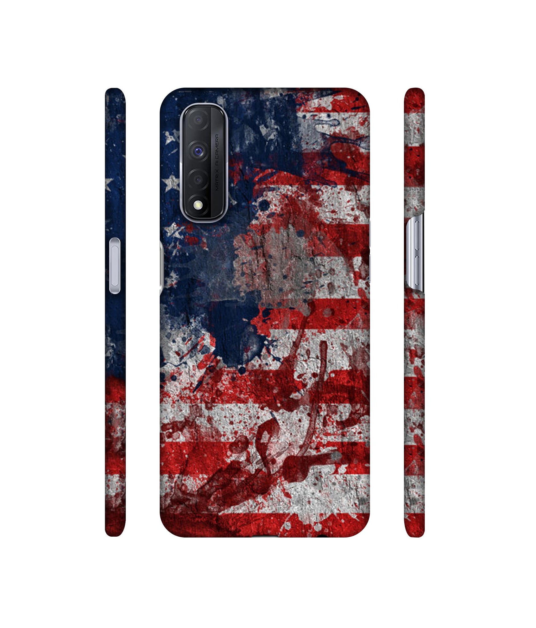 Painting American Designer Hard Back Cover for Realme Narzo 30 4G