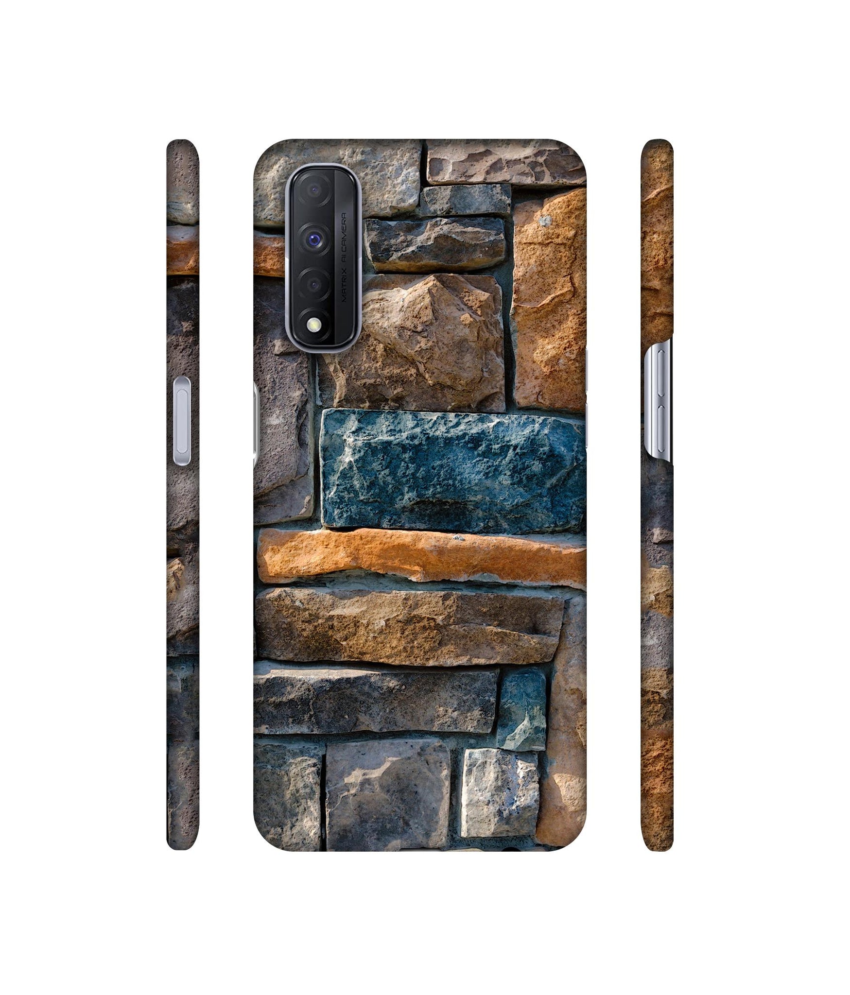 Decorative Stone Cladding Designer Hard Back Cover for Realme Narzo 30 4G