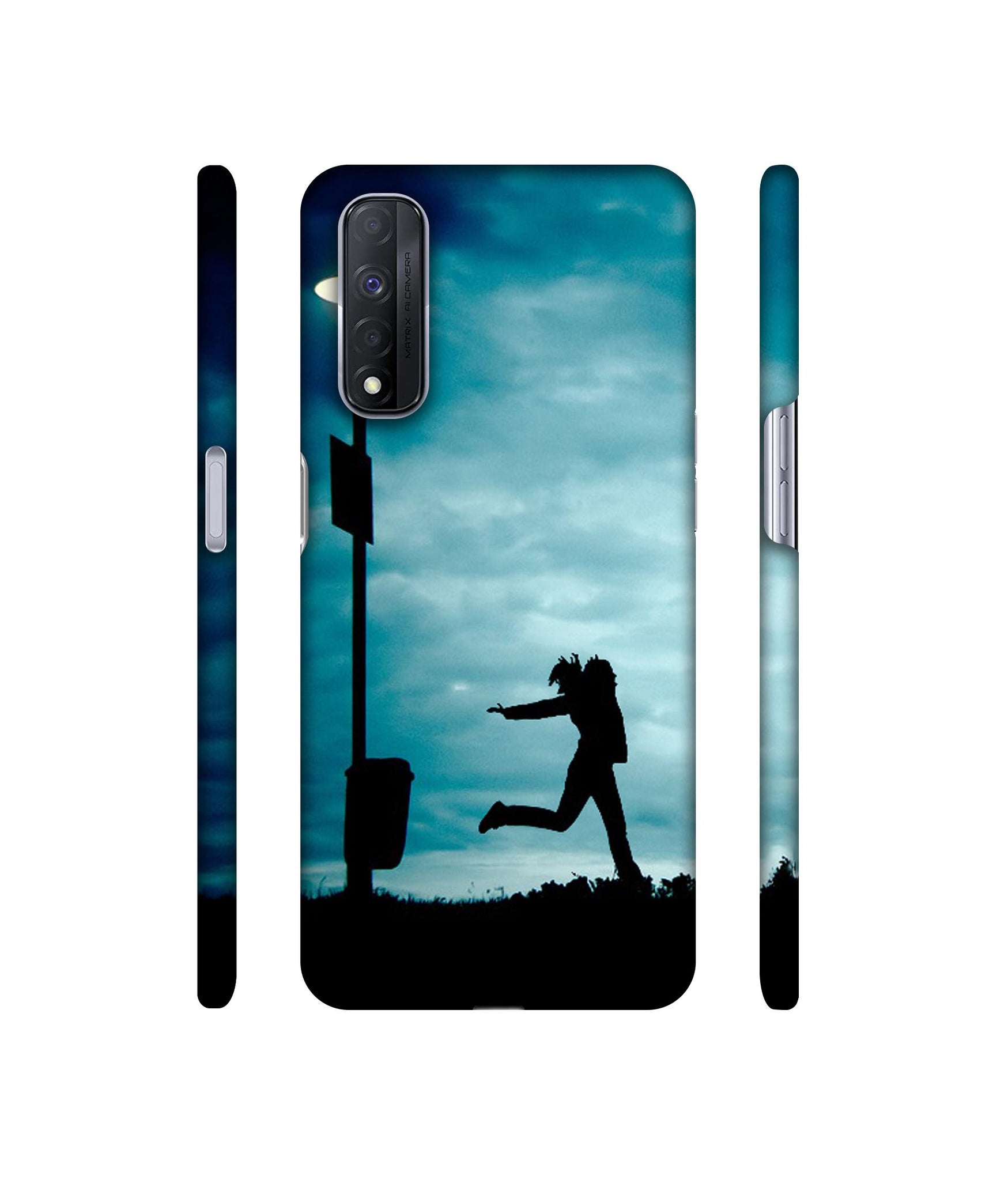 Girl Running At Night Designer Hard Back Cover for Realme Narzo 30 4G