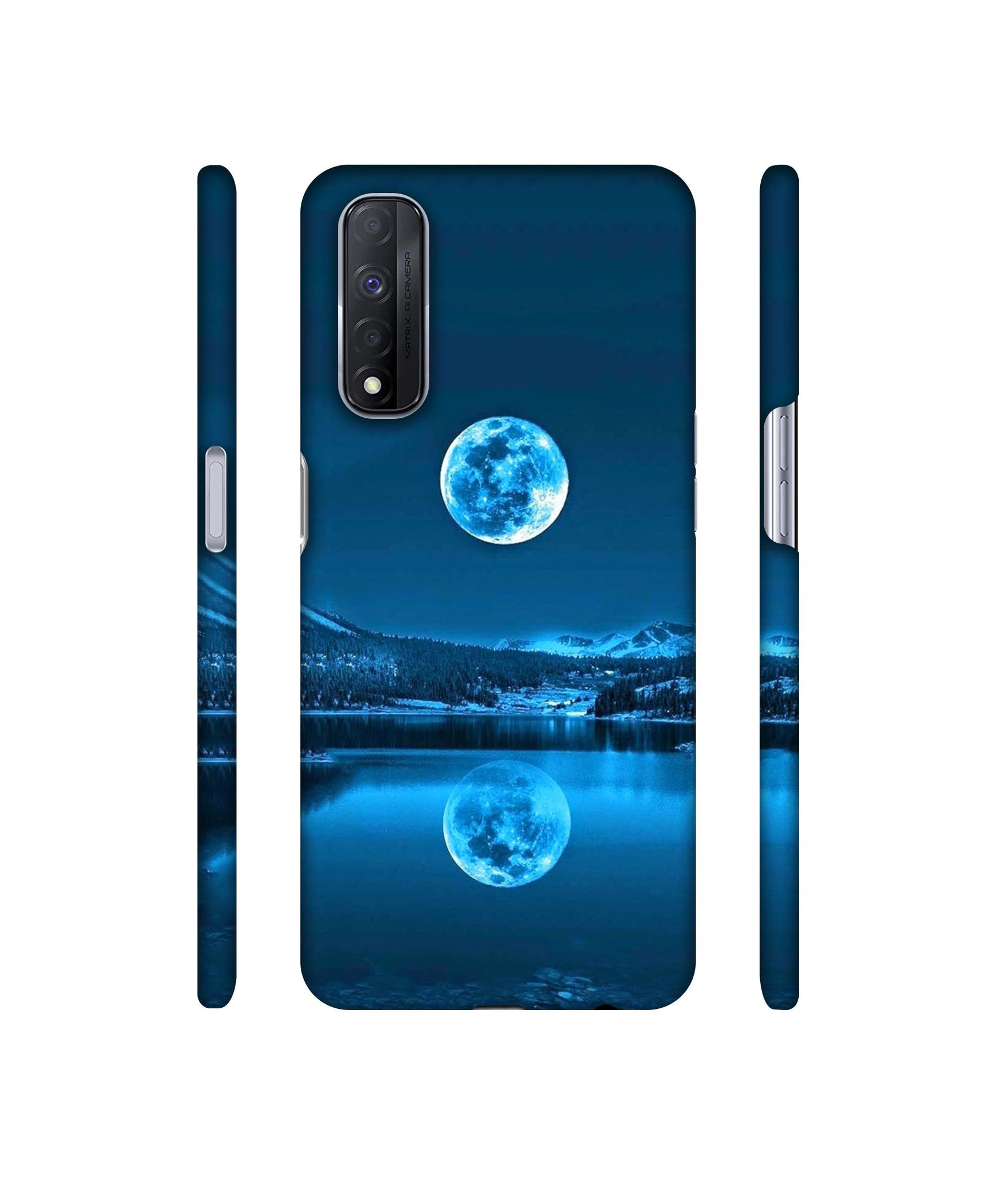 Awesome Moon Designer Hard Back Cover for Realme Narzo 30 4G