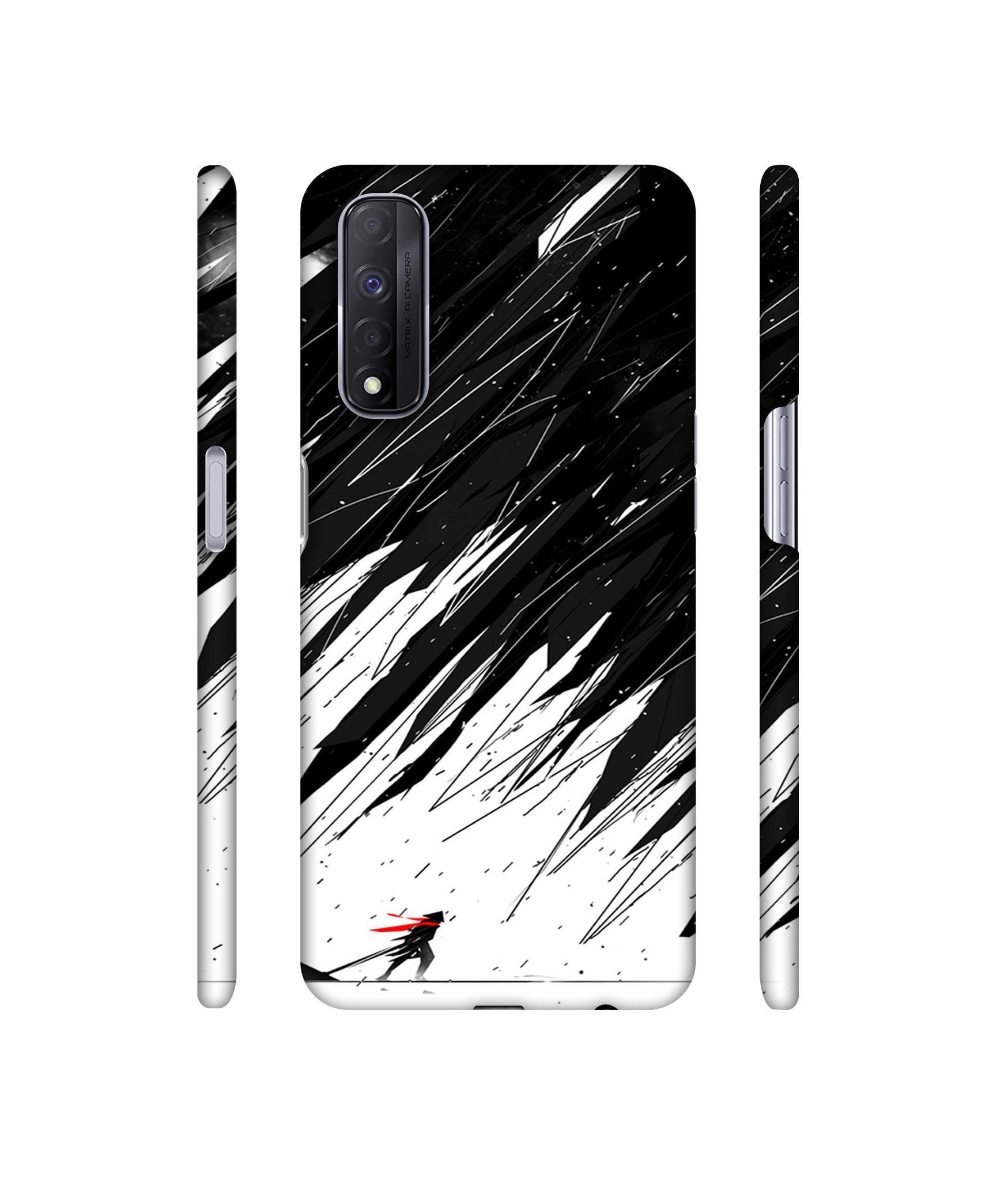 Geometric Strom Designer Hard Back Cover for Realme Narzo 30 4G