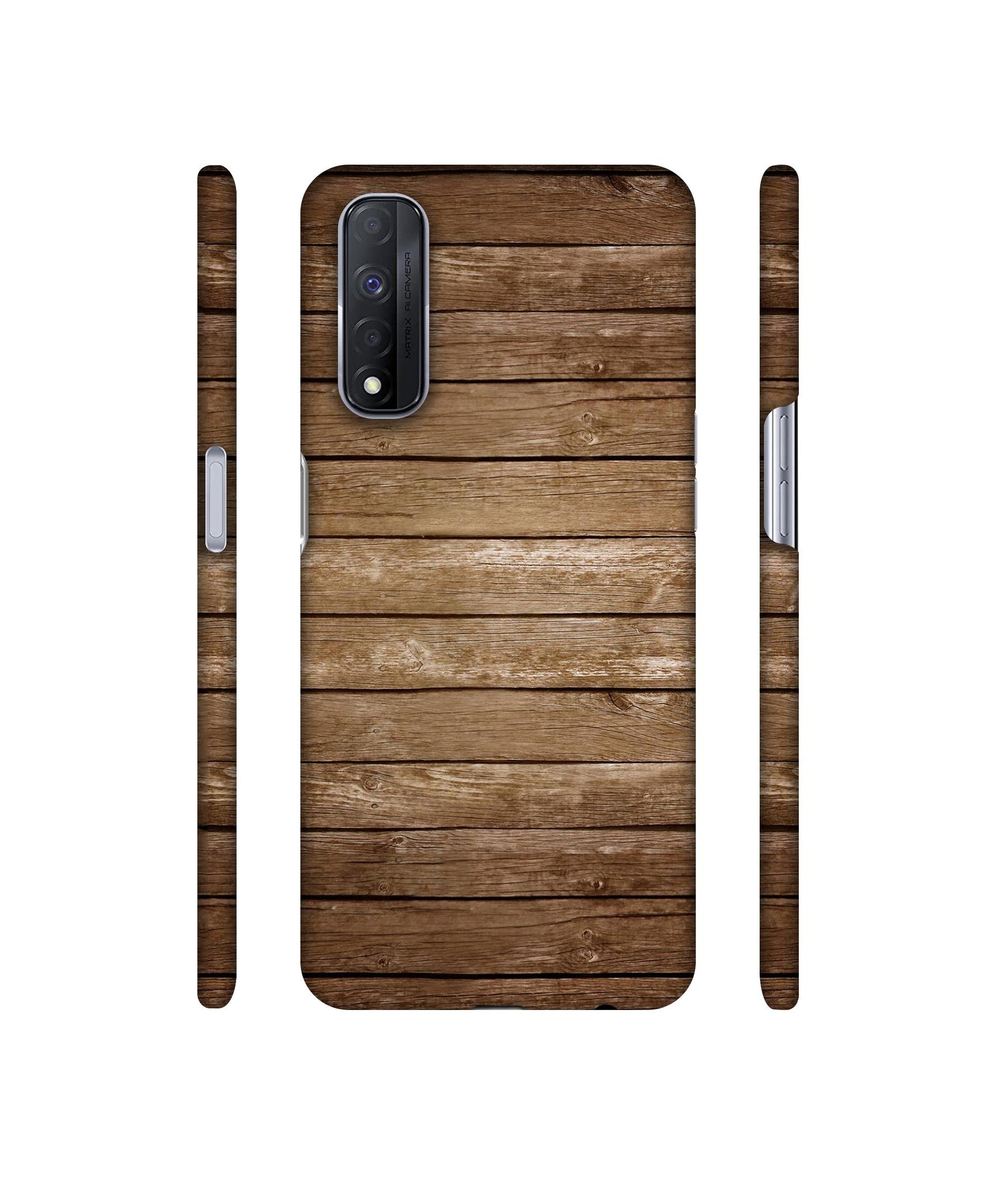 Wood Designer Hard Back Cover for Realme Narzo 30 4G