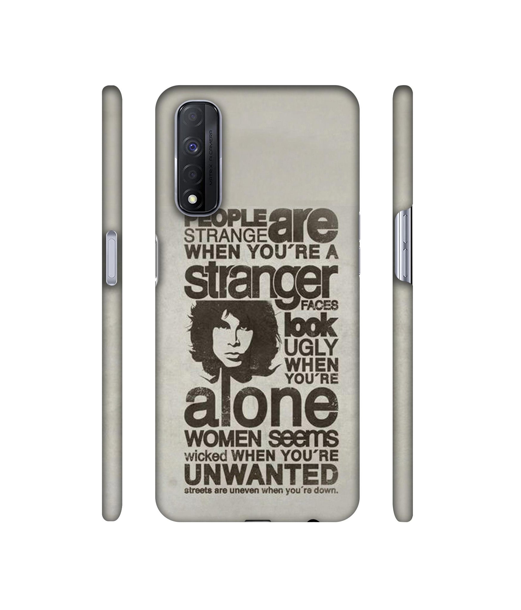 Quotes Pattern Designer Hard Back Cover for Realme Narzo 30 4G