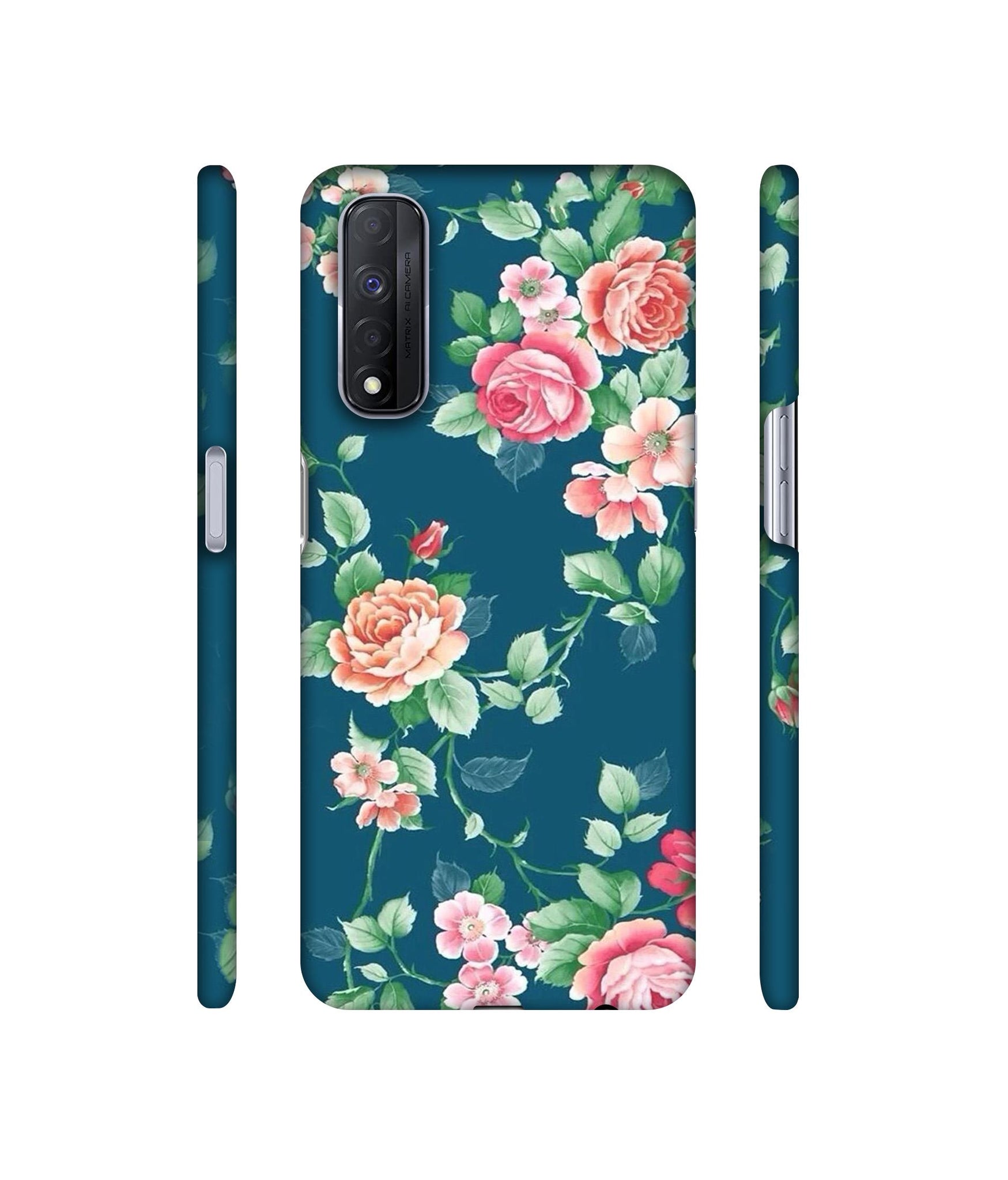 Vintage Floral Designer Hard Back Cover for Realme Narzo 30 4G