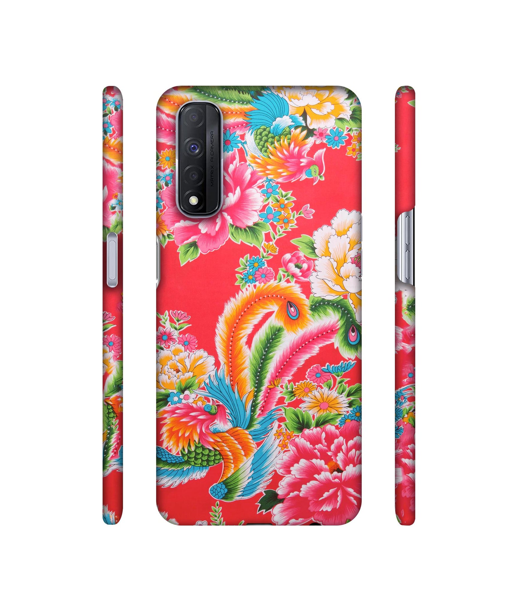 Cute Floral Pattern Print Designer Hard Back Cover for Realme Narzo 30 4G