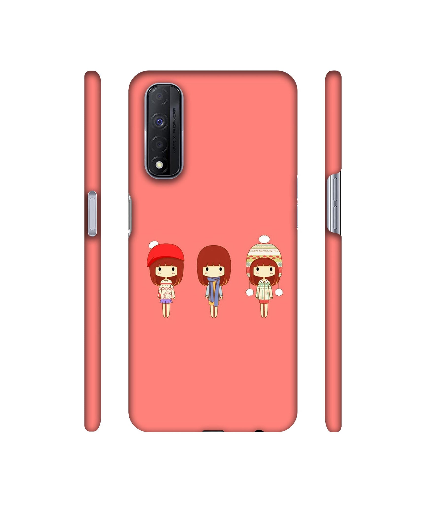 Cute Girls Designer Hard Back Cover for Realme Narzo 30 4G