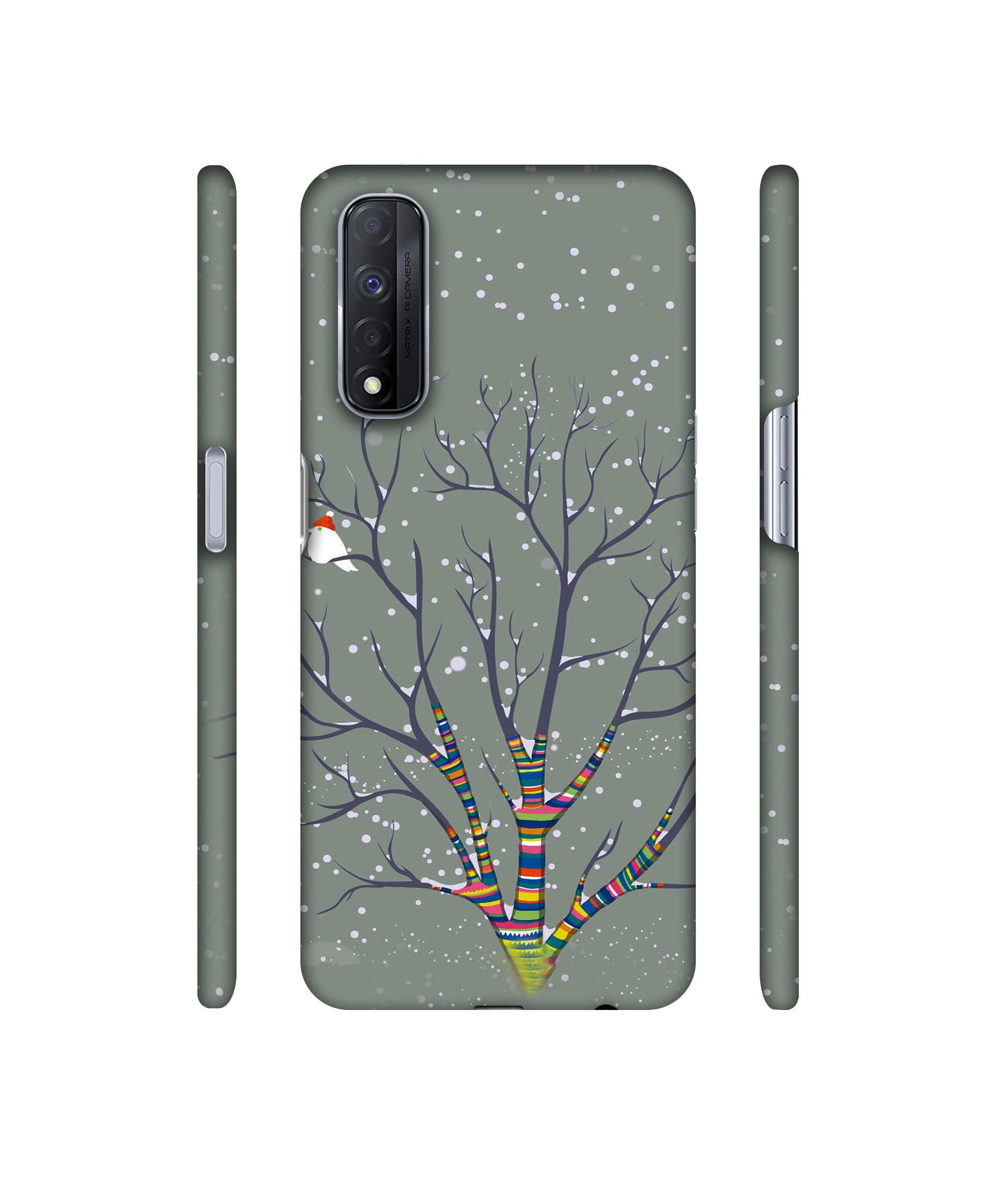 Winter Pattern Print Designer Hard Back Cover for Realme Narzo 30 4G