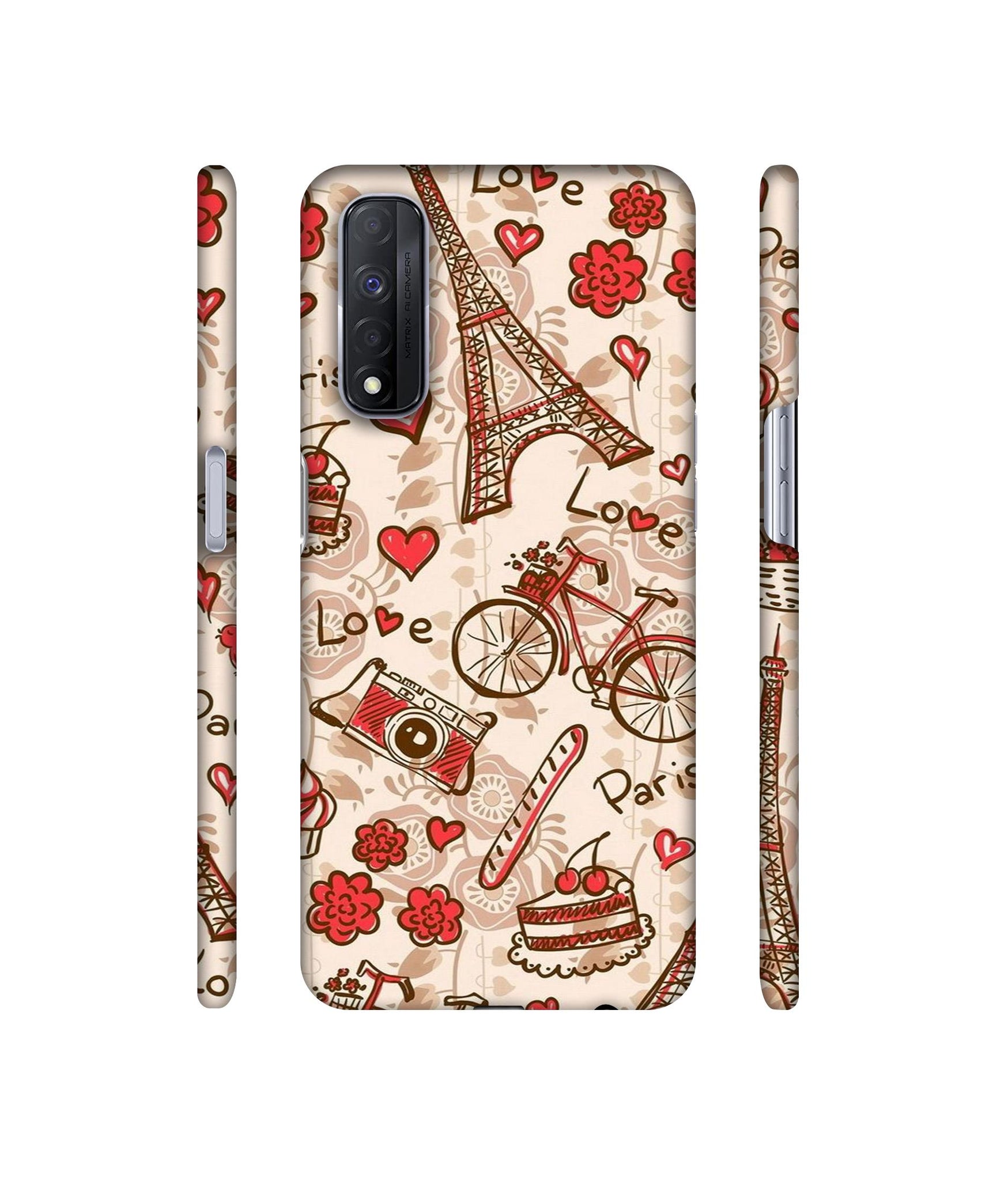 Vintage Paris Designer Hard Back Cover for Realme Narzo 30 4G