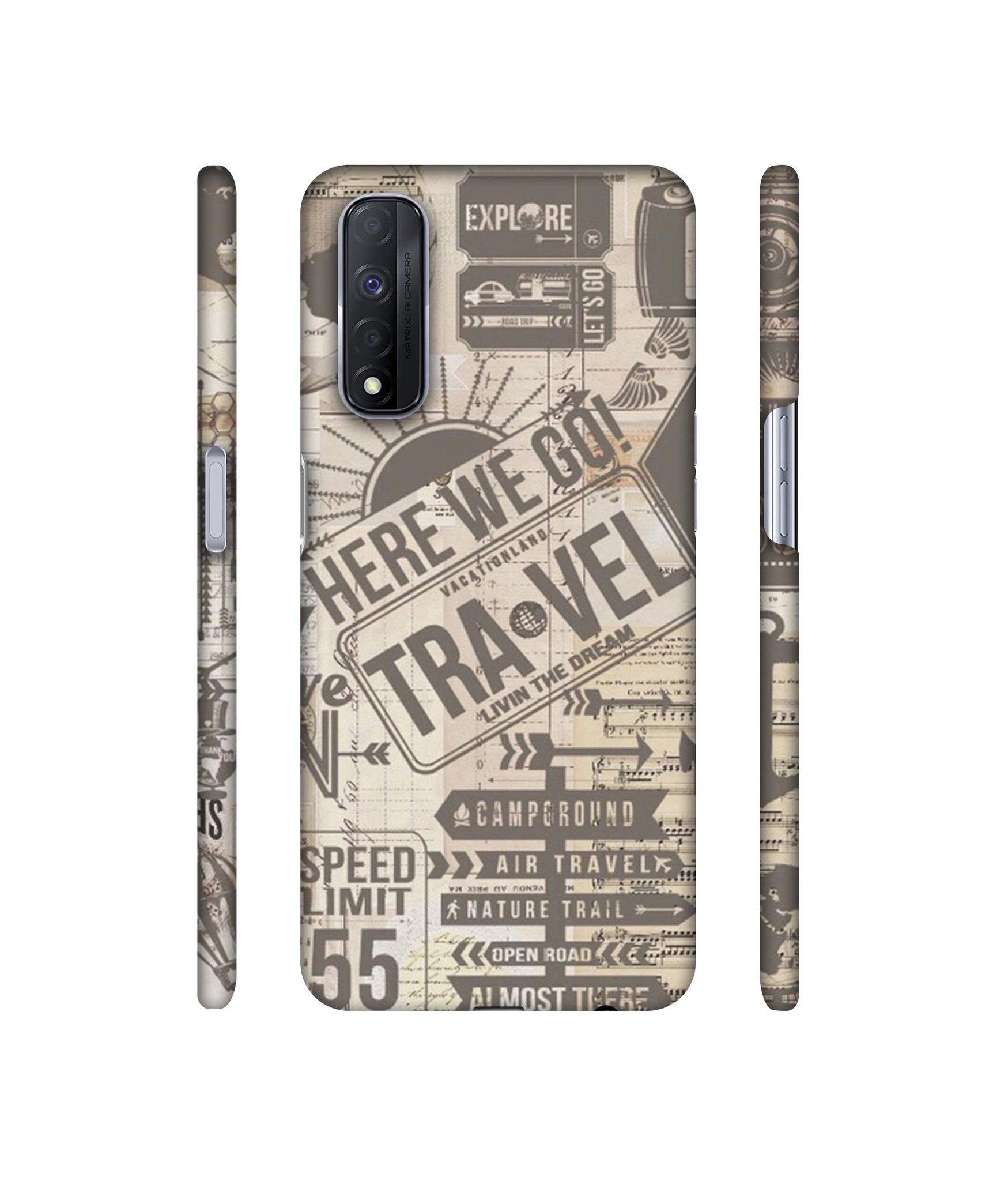 Travel Designer Hard Back Cover for Realme Narzo 30 4G