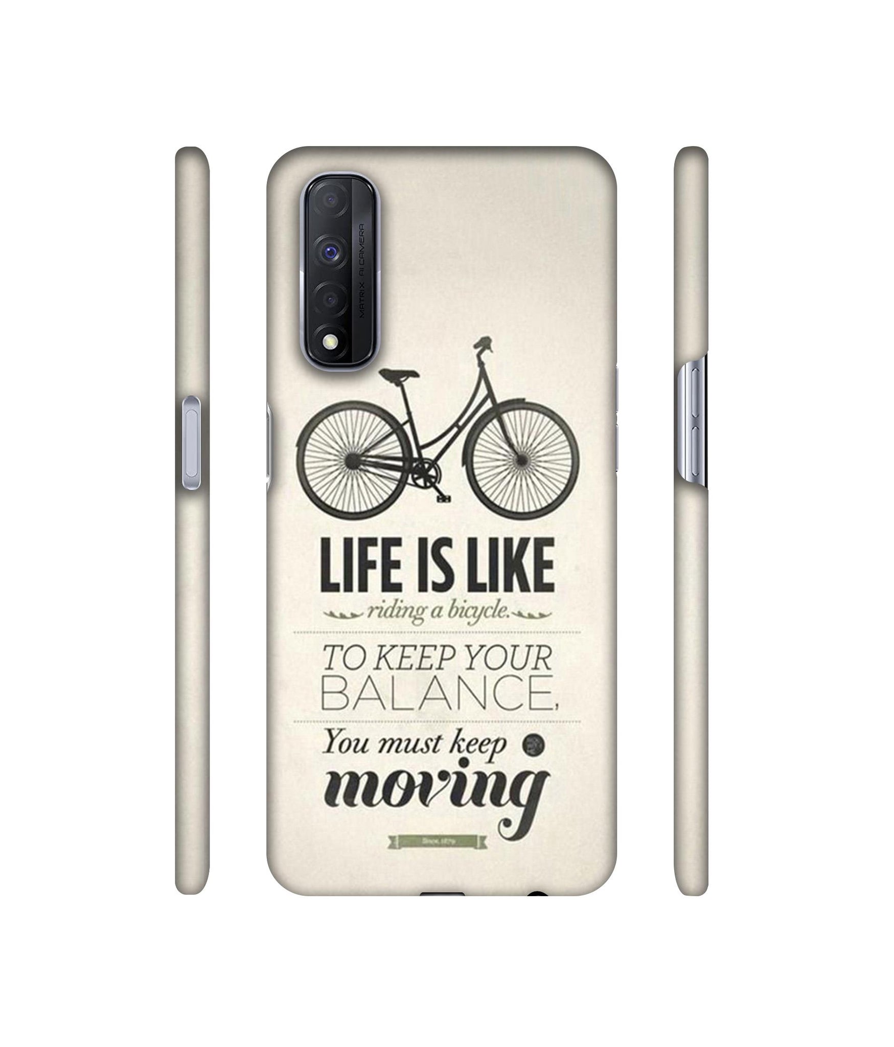 Life is Like Moving Designer Hard Back Cover for Realme Narzo 30 4G