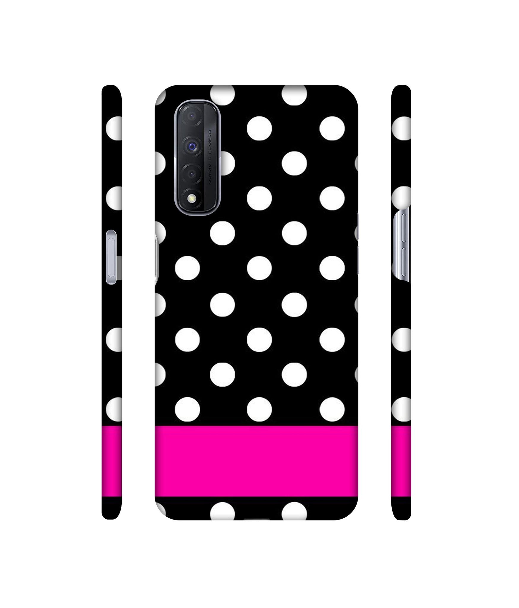 White Dots Pattern Designer Hard Back Cover for Realme Narzo 30 4G