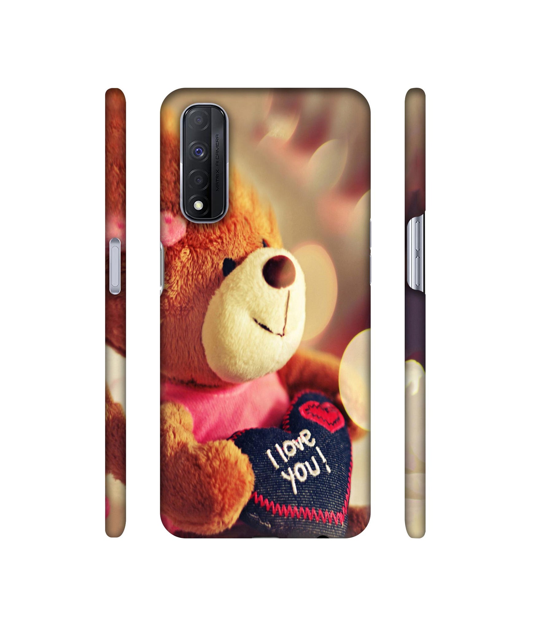 Teddy Bear Designer Hard Back Cover for Realme Narzo 30 4G