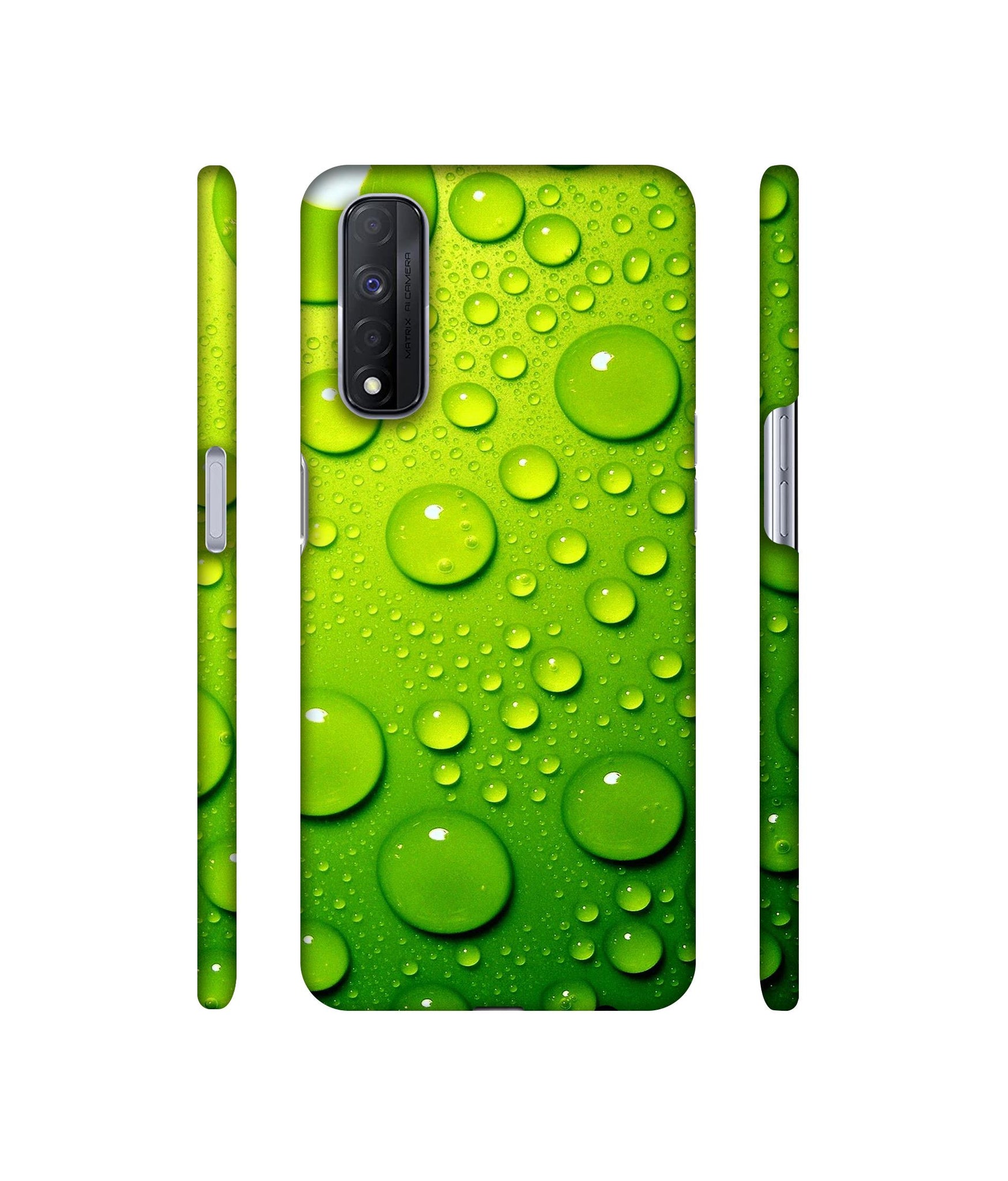 Green Bubbles Designer Hard Back Cover for Realme Narzo 30 4G
