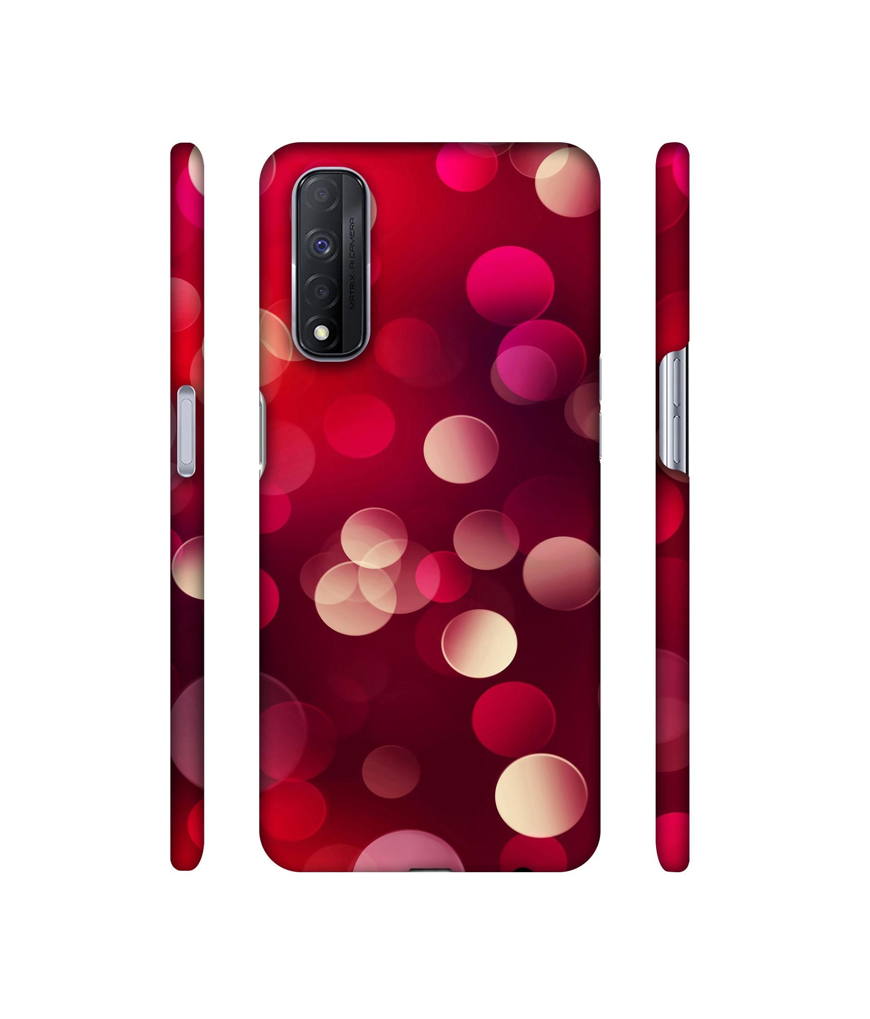 3D Circles Designer Hard Back Cover for Realme Narzo 30 4G