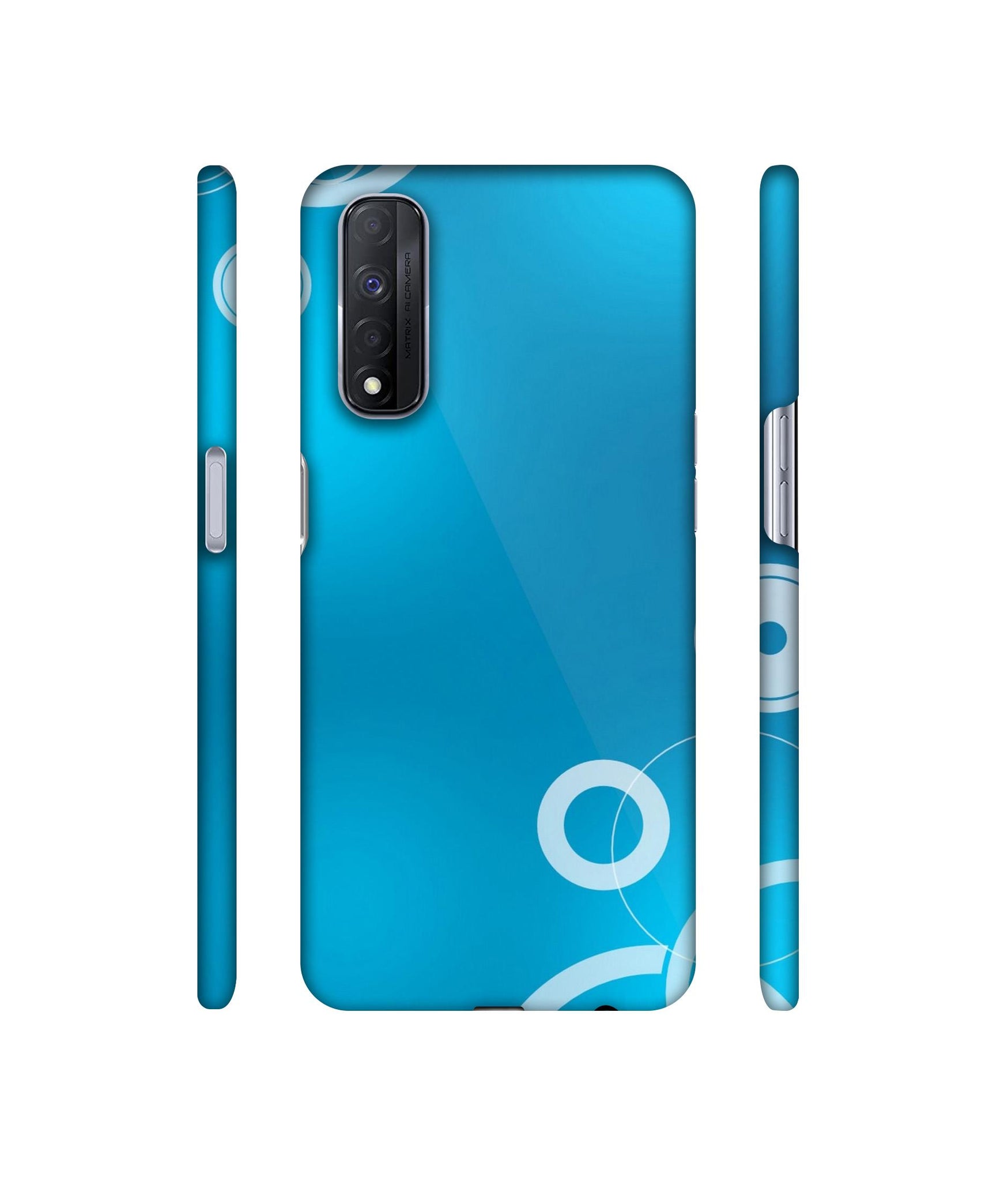 Circle Background Designer Hard Back Cover for Realme Narzo 30 4G