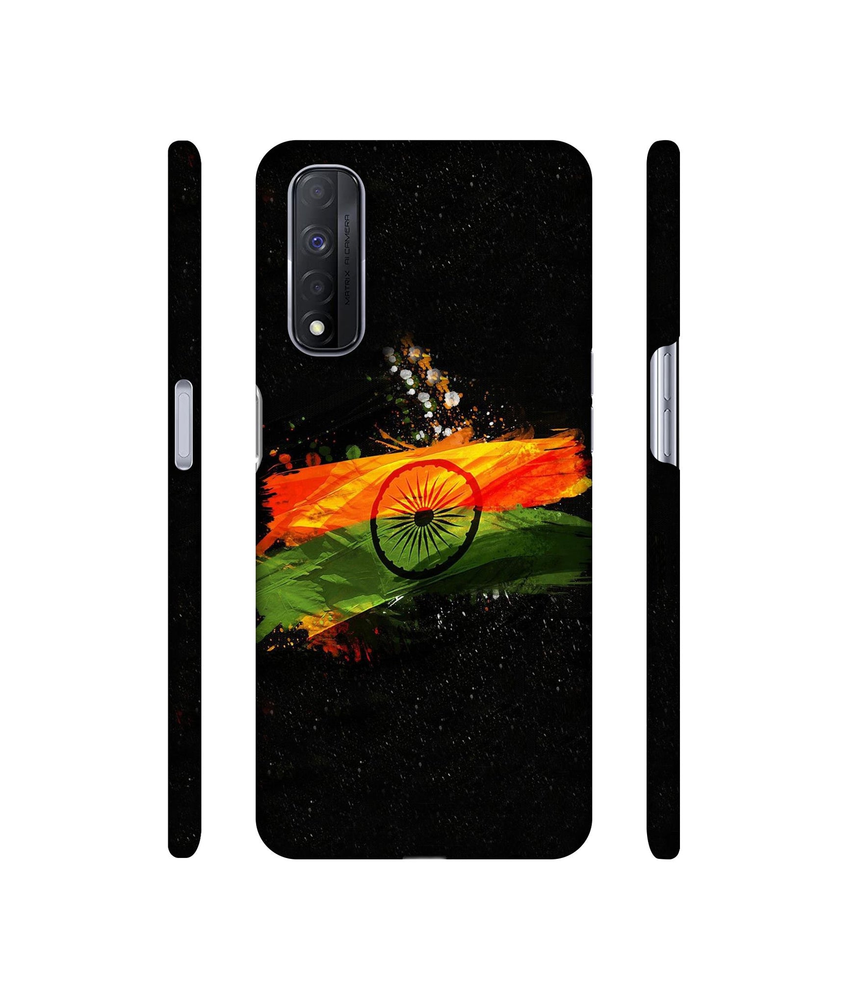 Indian Flag Designer Hard Back Cover for Realme Narzo 30 4G