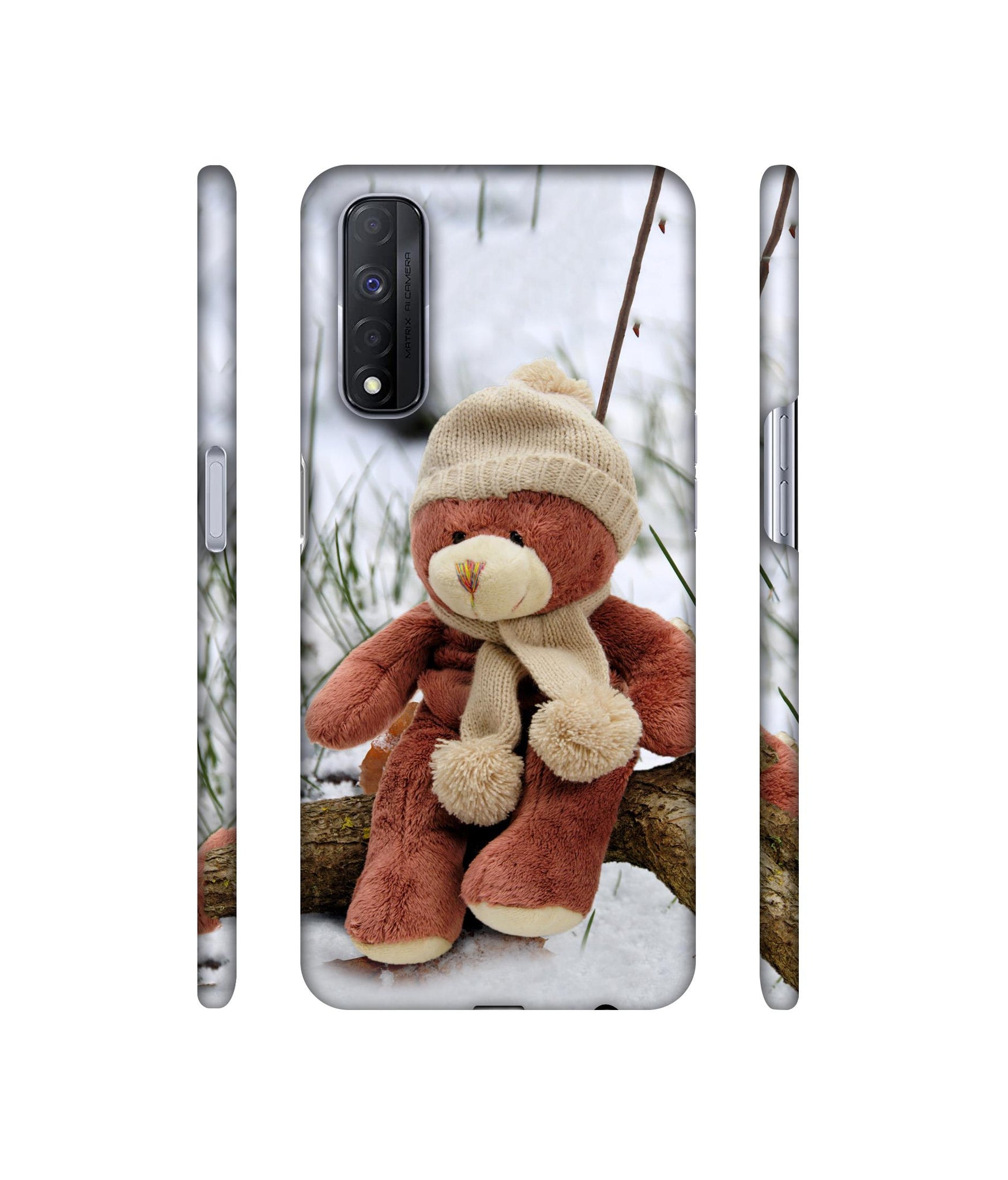 Woolen Bear Designer Hard Back Cover for Realme Narzo 30 4G