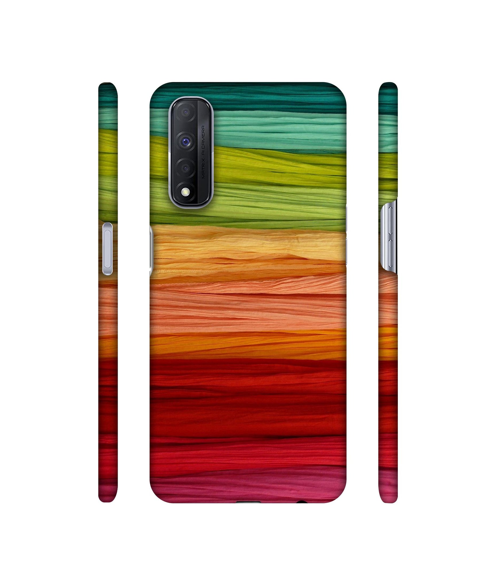 Colorful Thread Designer Hard Back Cover for Realme Narzo 30 4G
