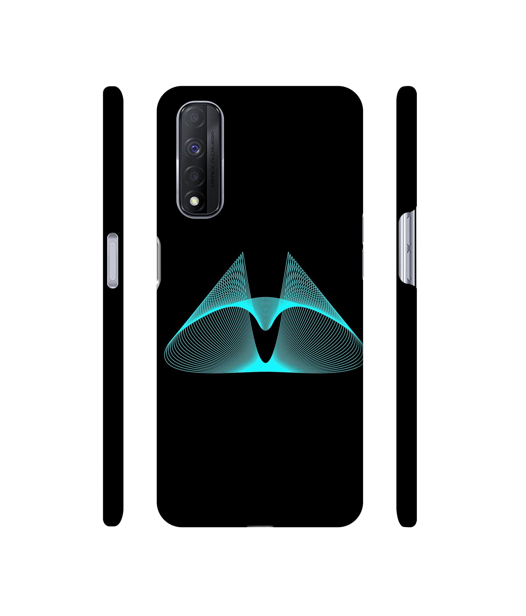 Mesh Shape Glitter Designer Hard Back Cover for Realme Narzo 30 4G