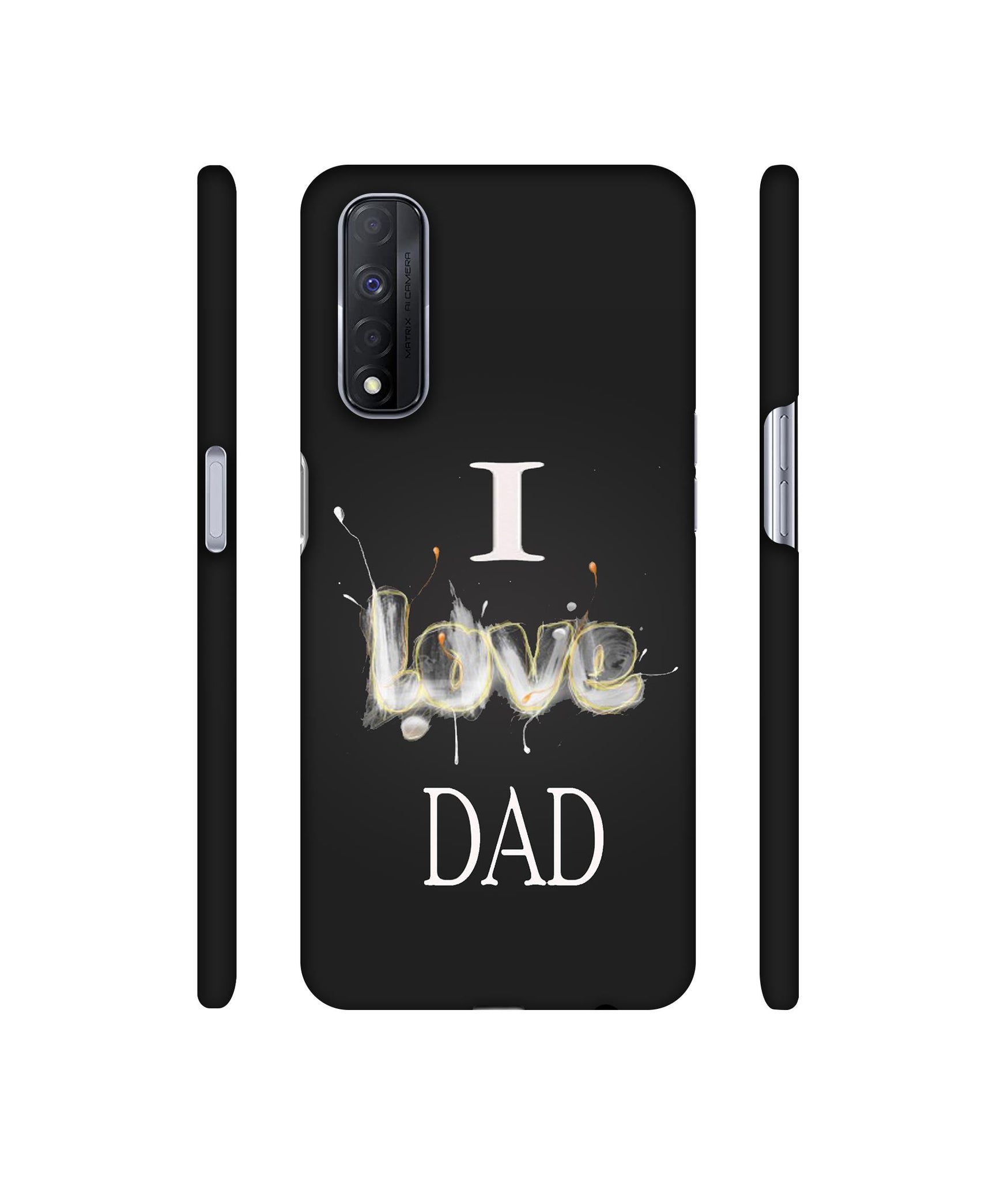 Happy Quote Designer Hard Back Cover for Realme Narzo 30 4G