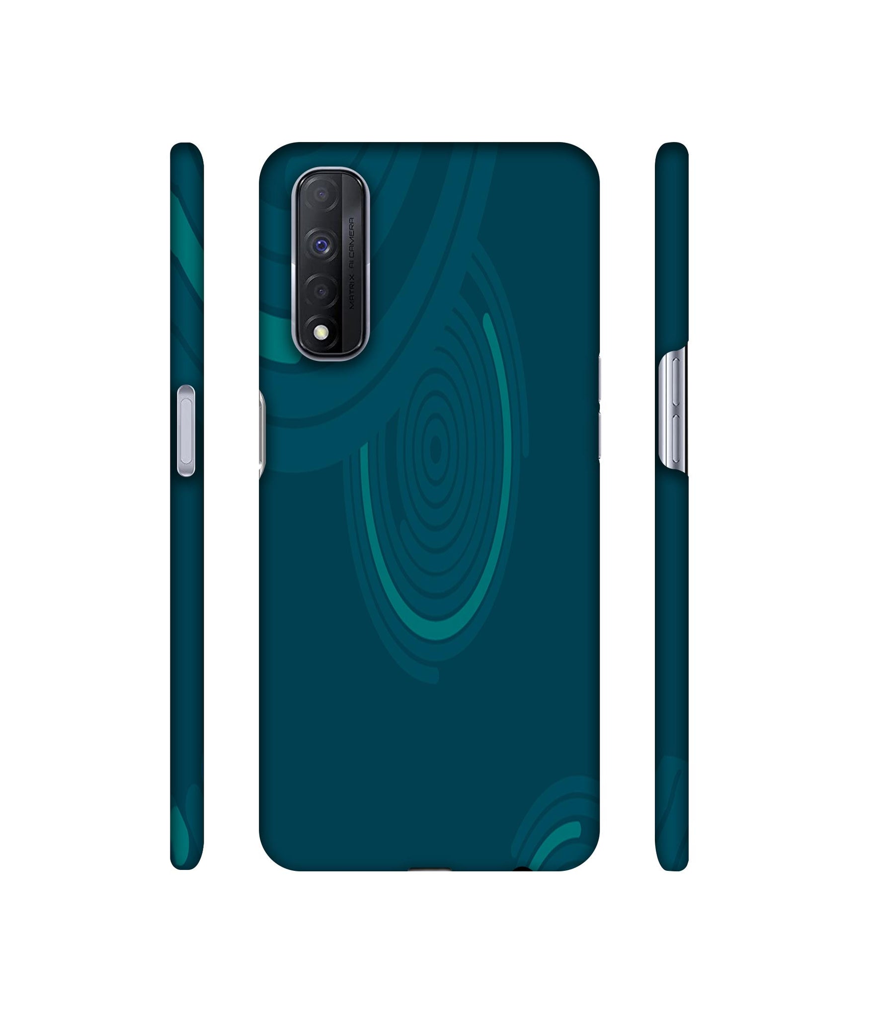 Round Texture Designer Hard Back Cover for Realme Narzo 30 4G
