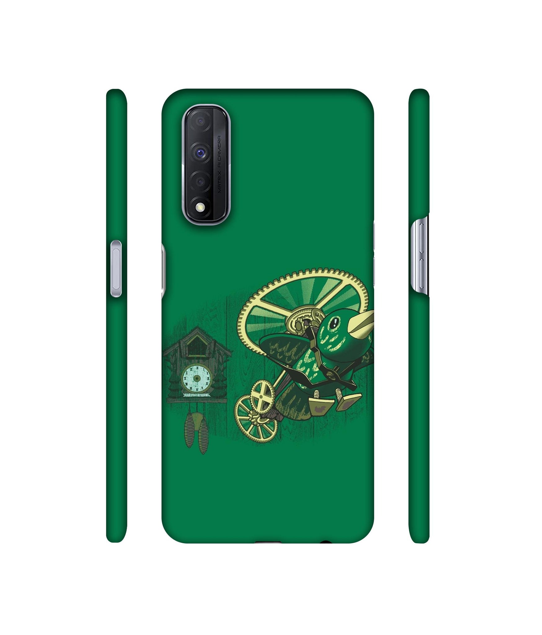 Clock Bird Designer Hard Back Cover for Realme Narzo 30 4G