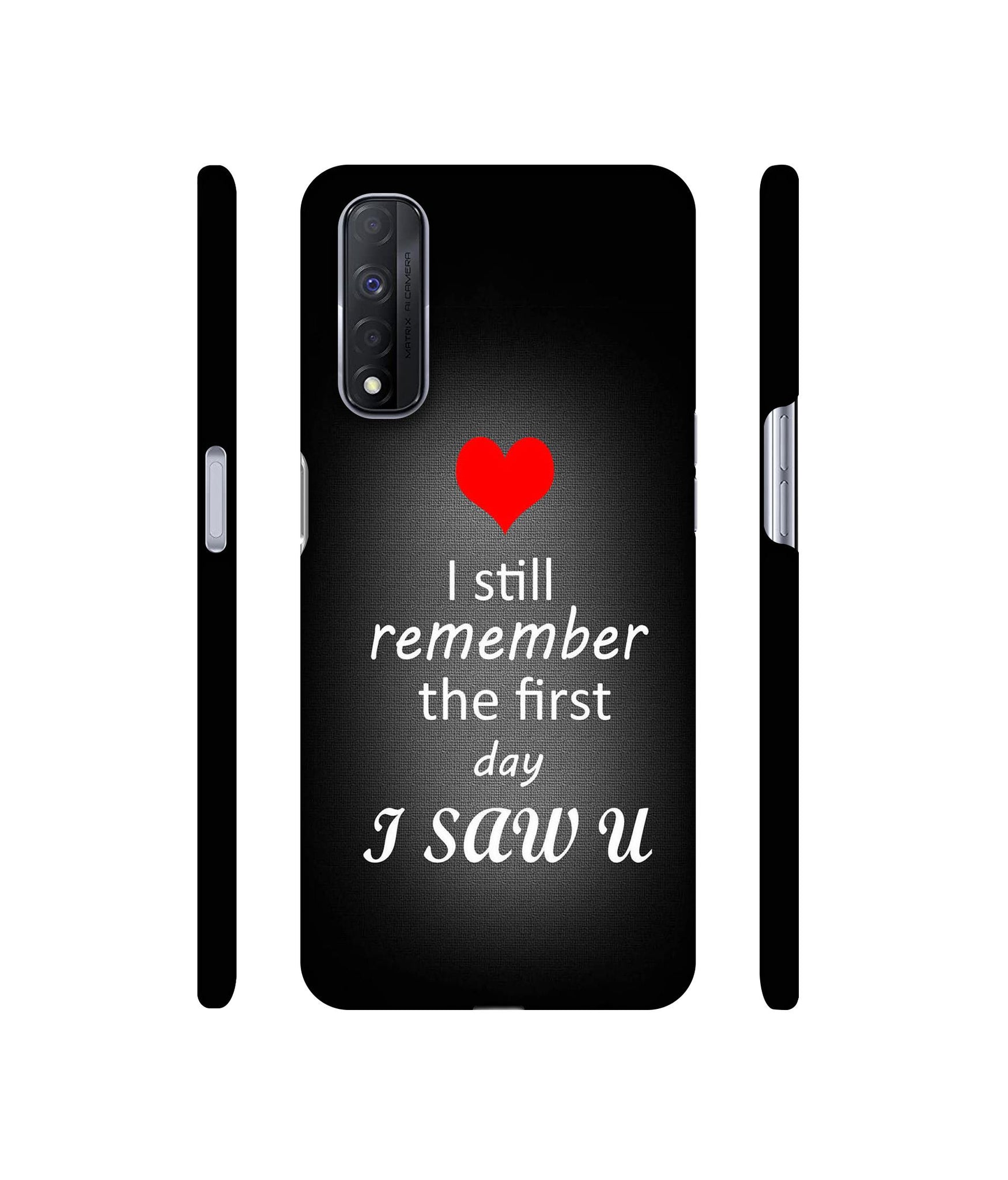 I Saw You Heart Designer Hard Back Cover for Realme Narzo 30 4G