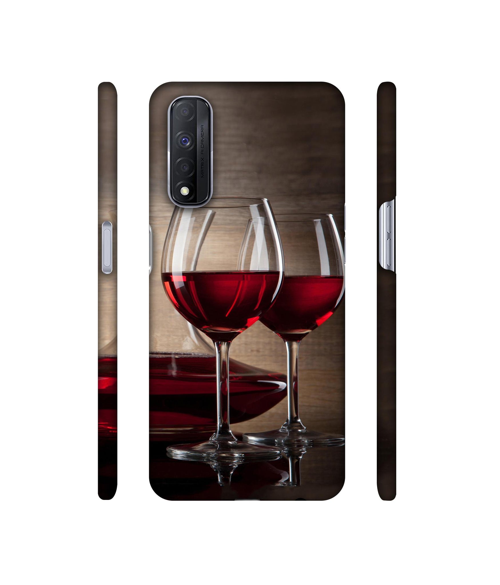 Wine Glass Designer Hard Back Cover for Realme Narzo 30 4G