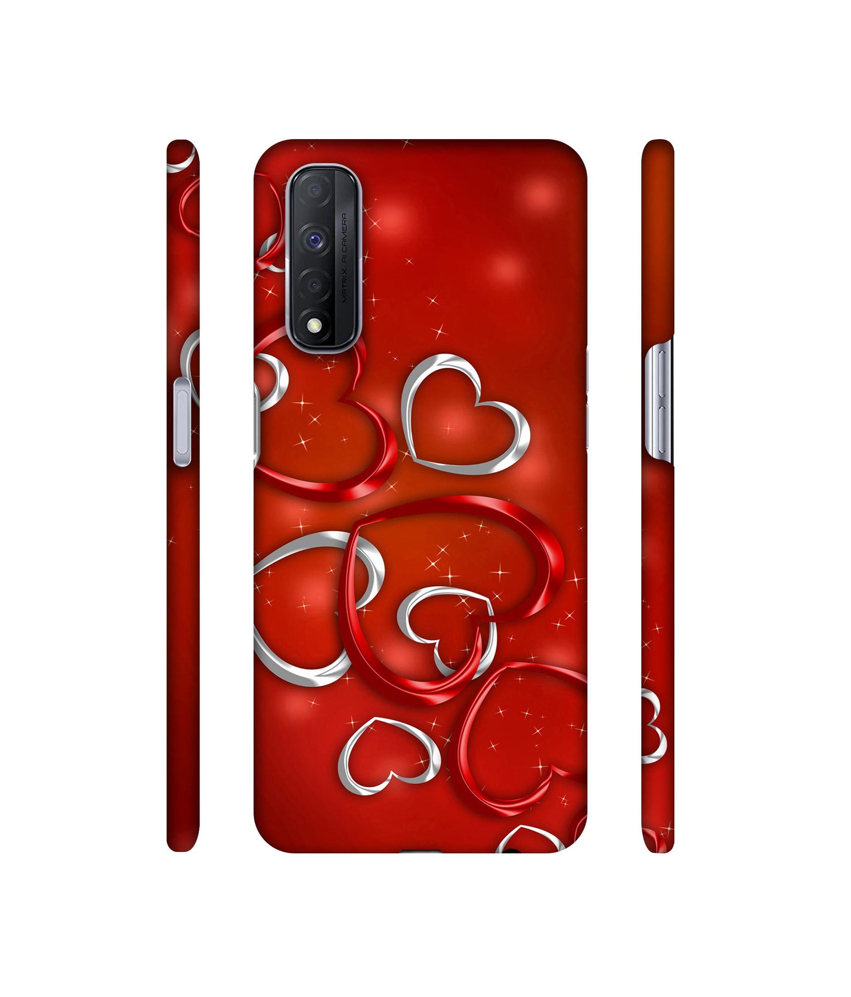 Hearts Designer Hard Back Cover for Realme Narzo 30 4G