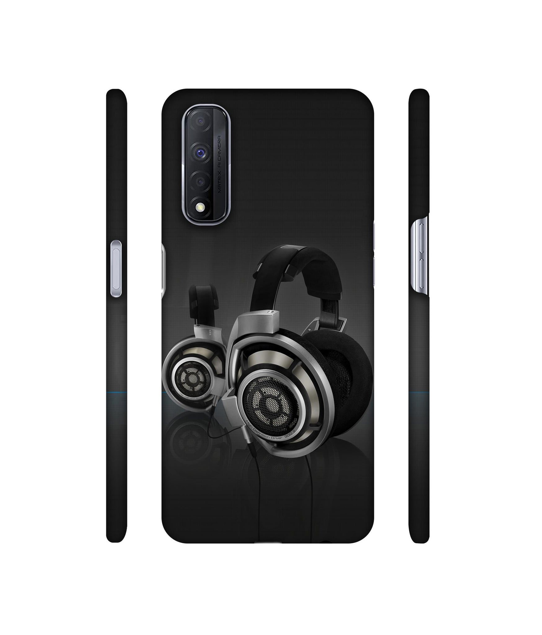 Head Phone Designer Hard Back Cover for Realme Narzo 30 4G