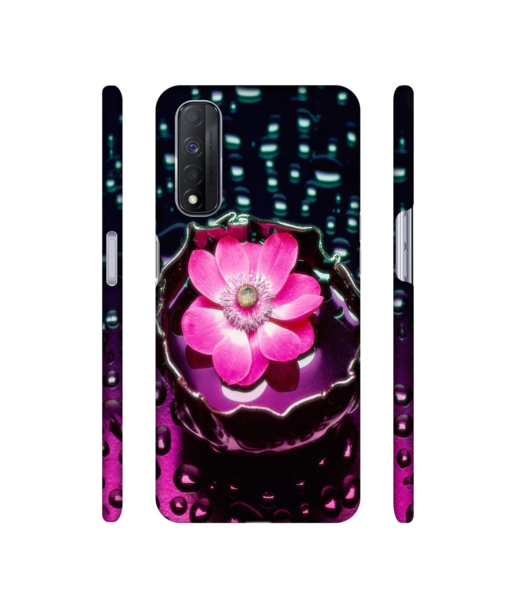 Flower in Water Designer Hard Back Cover for Realme Narzo 30 4G