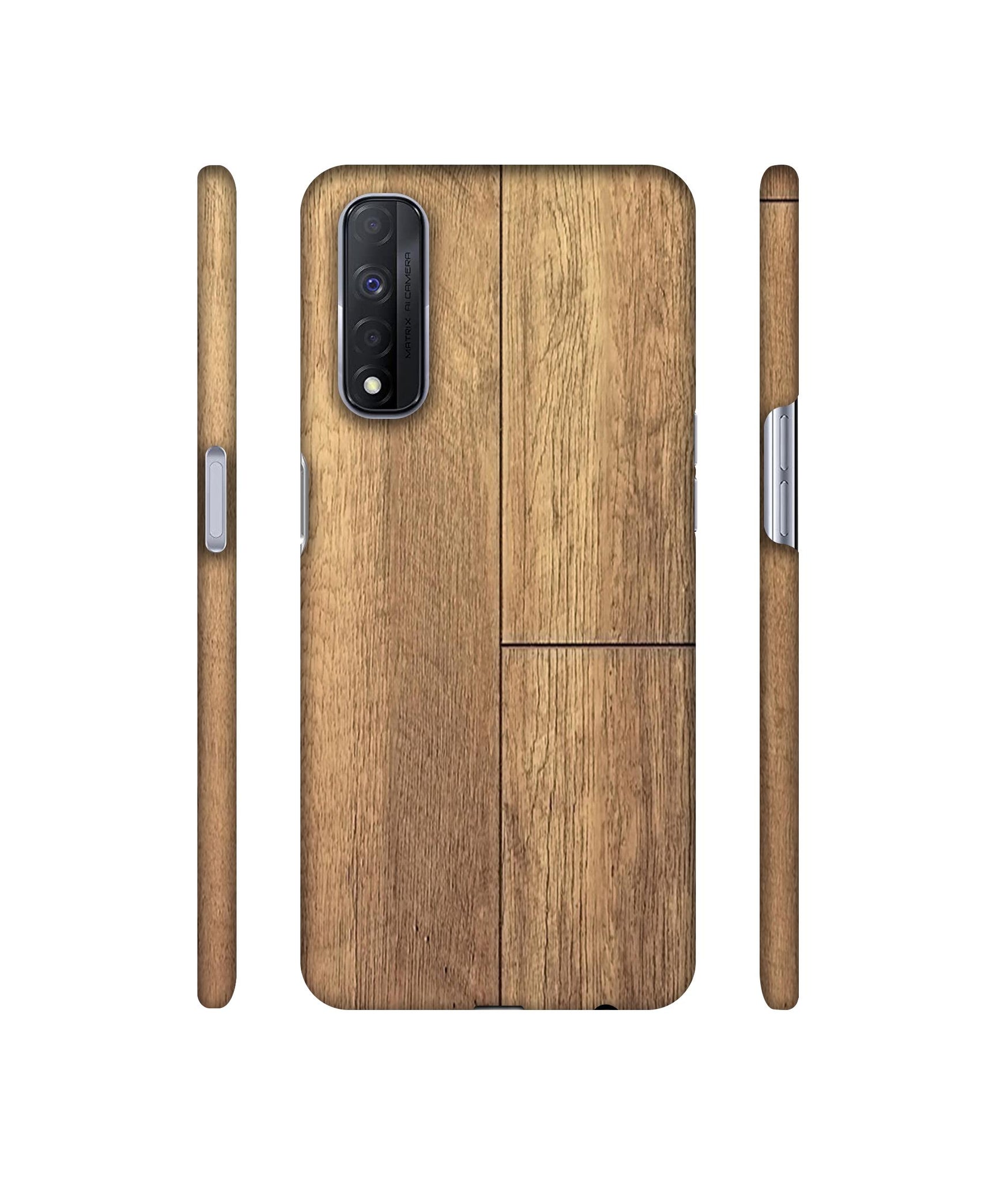 Wood Stretcher Designer Hard Back Cover for Realme Narzo 30 4G