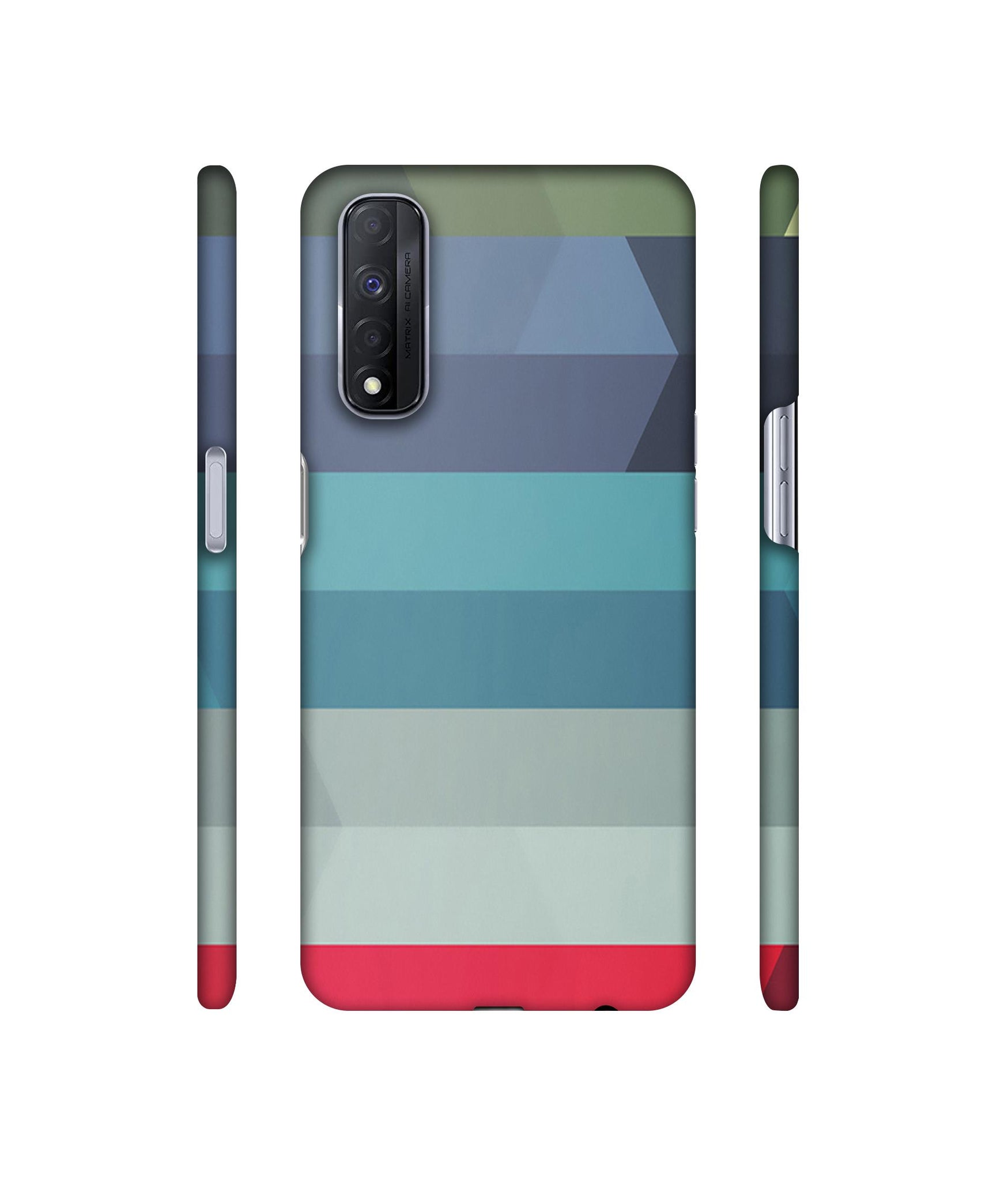 Colorful Lines Designer Hard Back Cover for Realme Narzo 30 4G