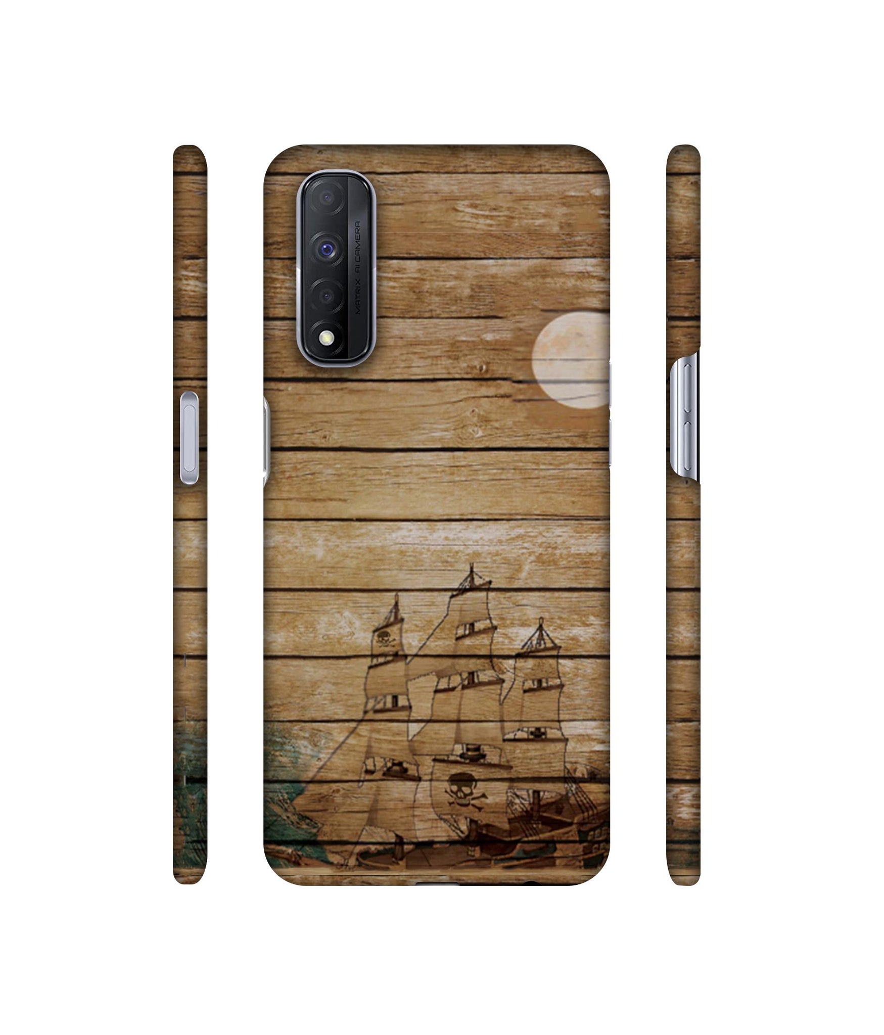 Wooden Pattern Designer Hard Back Cover for Realme Narzo 30 4G