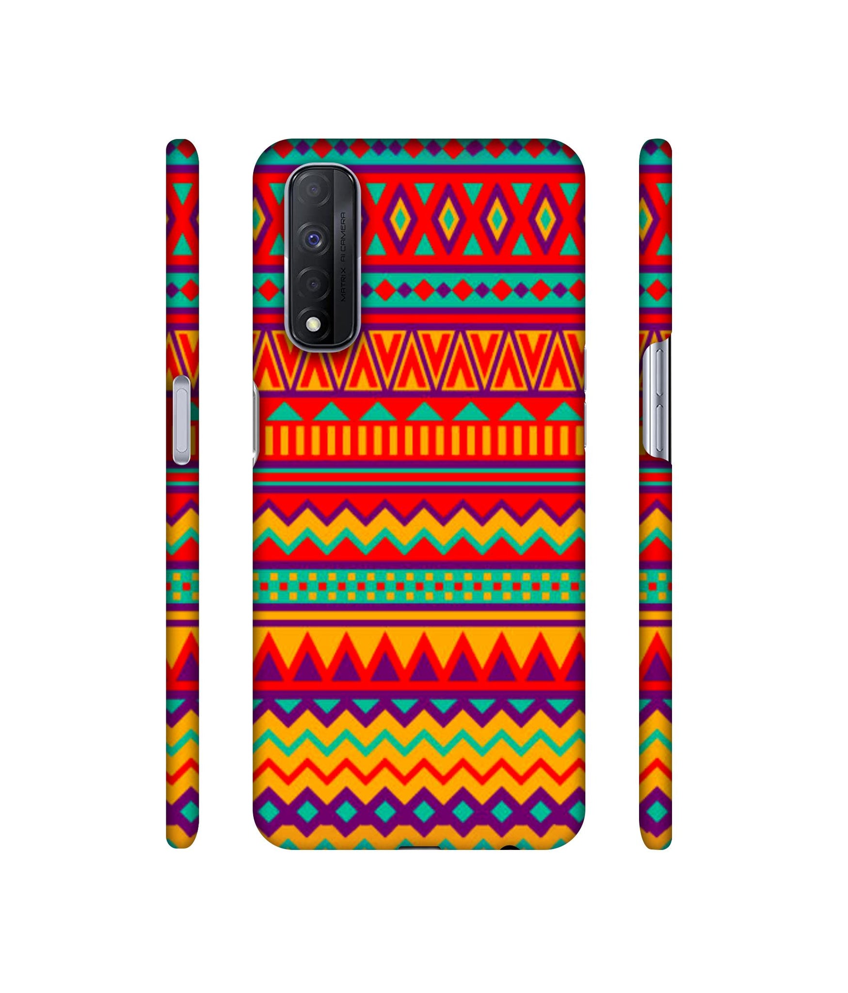 Multicolor Rangoli Art Designer Hard Back Cover for Realme Narzo 30 4G